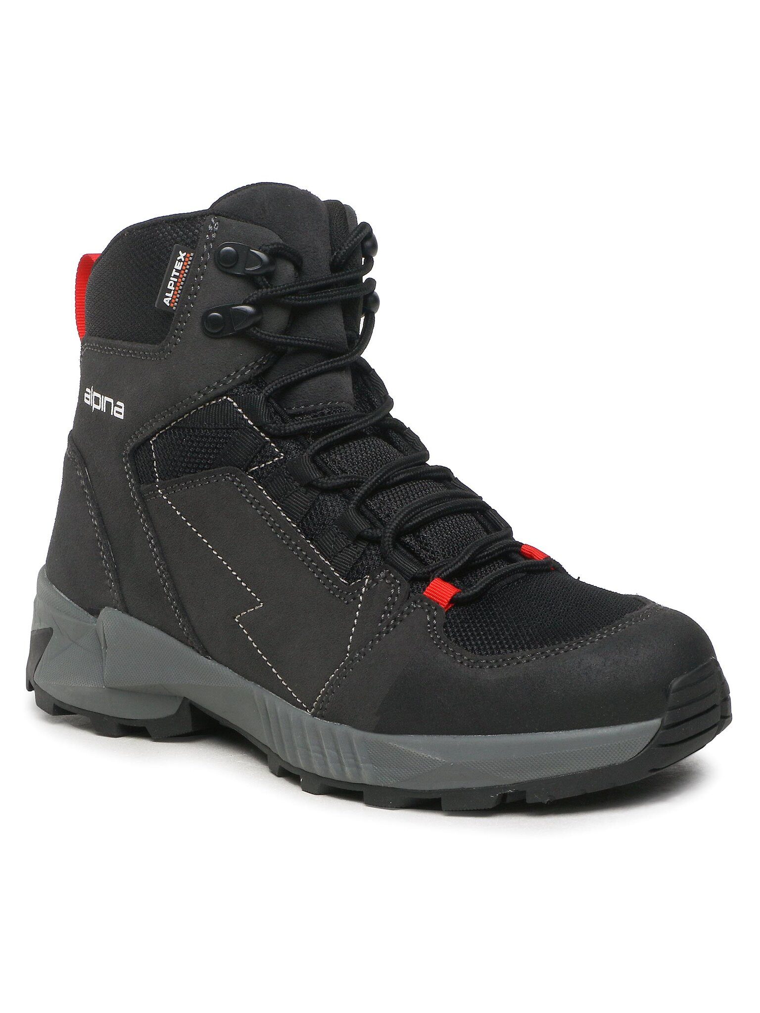 Alpina Trekkingschuhe Tacker Mid 627D-2 Black/Grey Trekkingschuh