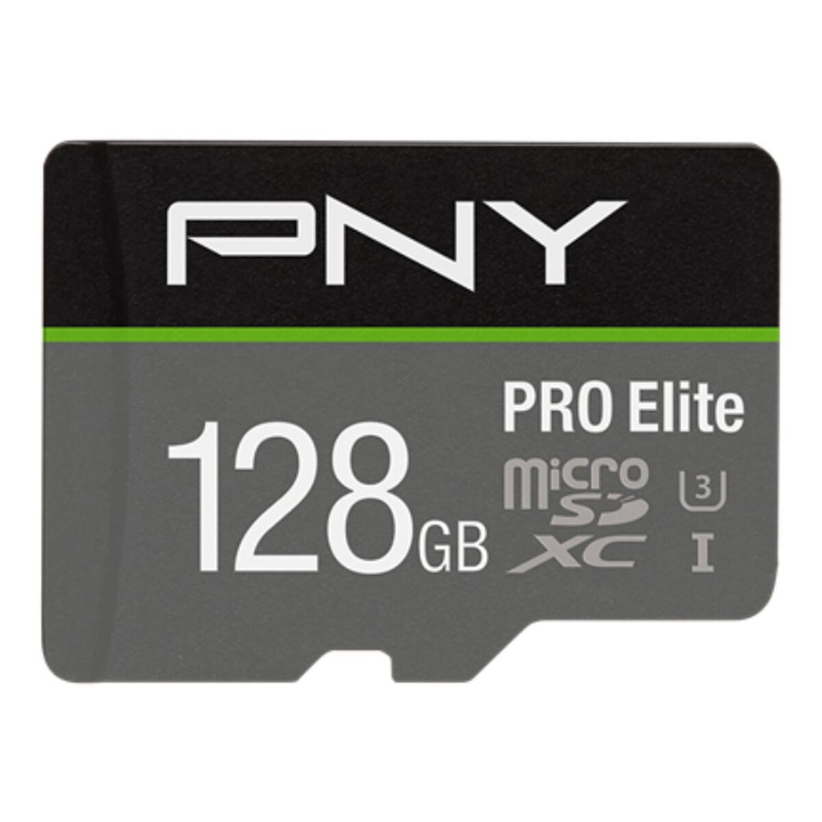 PNY Micro SD-Karte (Mikro SD Speicherkarte mit Adapter PNY P-SDU128V31100PRO-GE Pro Elite)