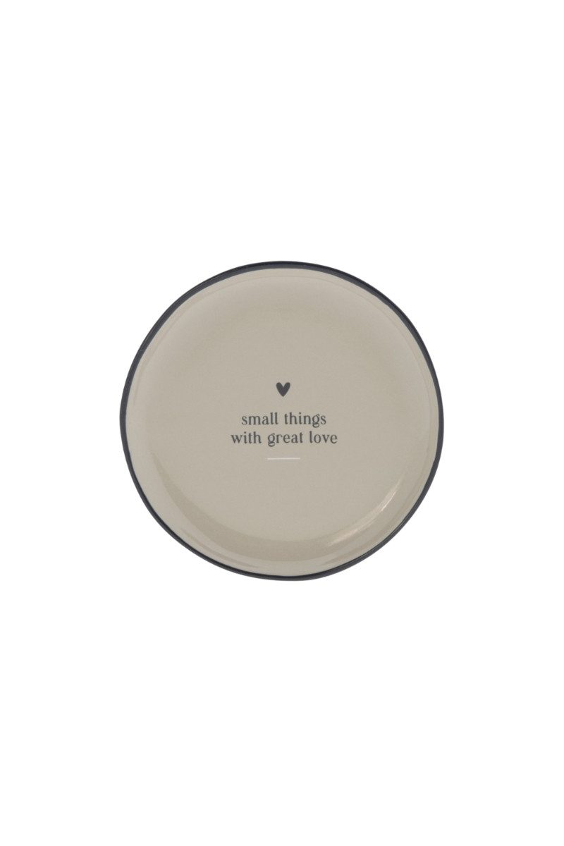 Bastion Collections Teeglas Teebeutelablage - GREAT LOVE - titan