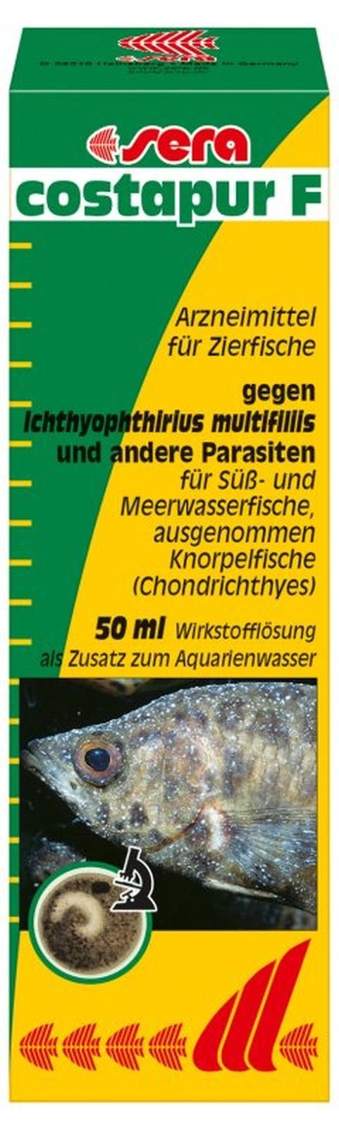 Aquarium-Wassertest sera costapur F, gegen Ichthyo, 500 ml