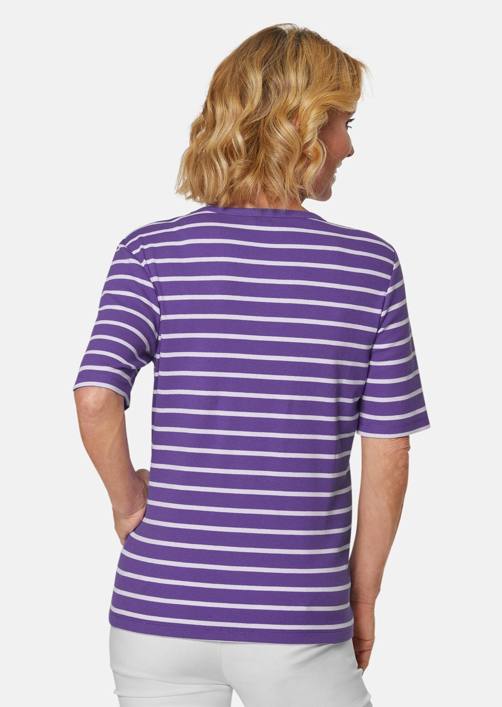 GOLDNER T-Shirt Garngewirktes Ringelshirt aus weichem Interlock