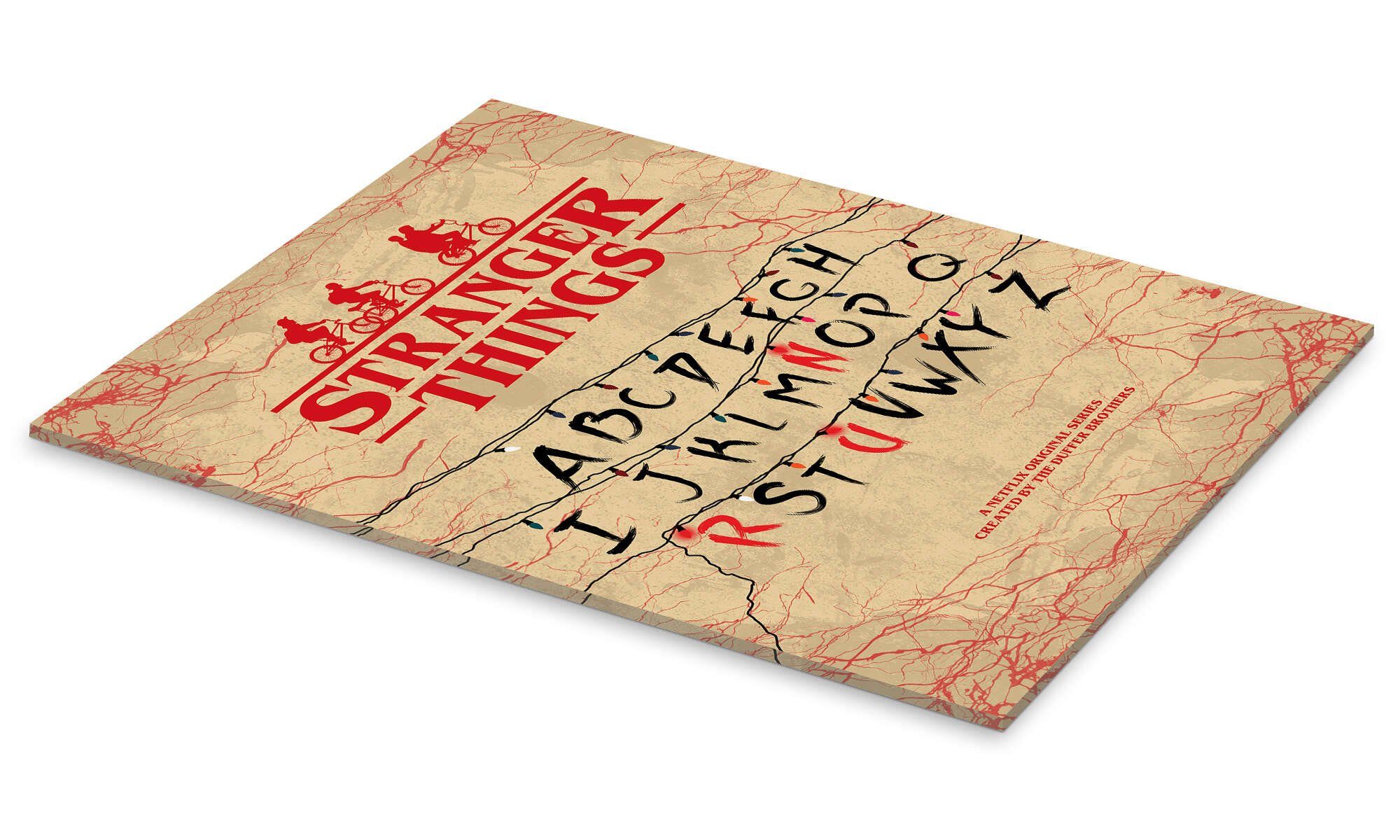 Posterlounge Wandbild Stranger Things (Englisch), HDMI2K, erhältlich als Poster, Leinwandbild, Wandsticker oder Acrylglasbild