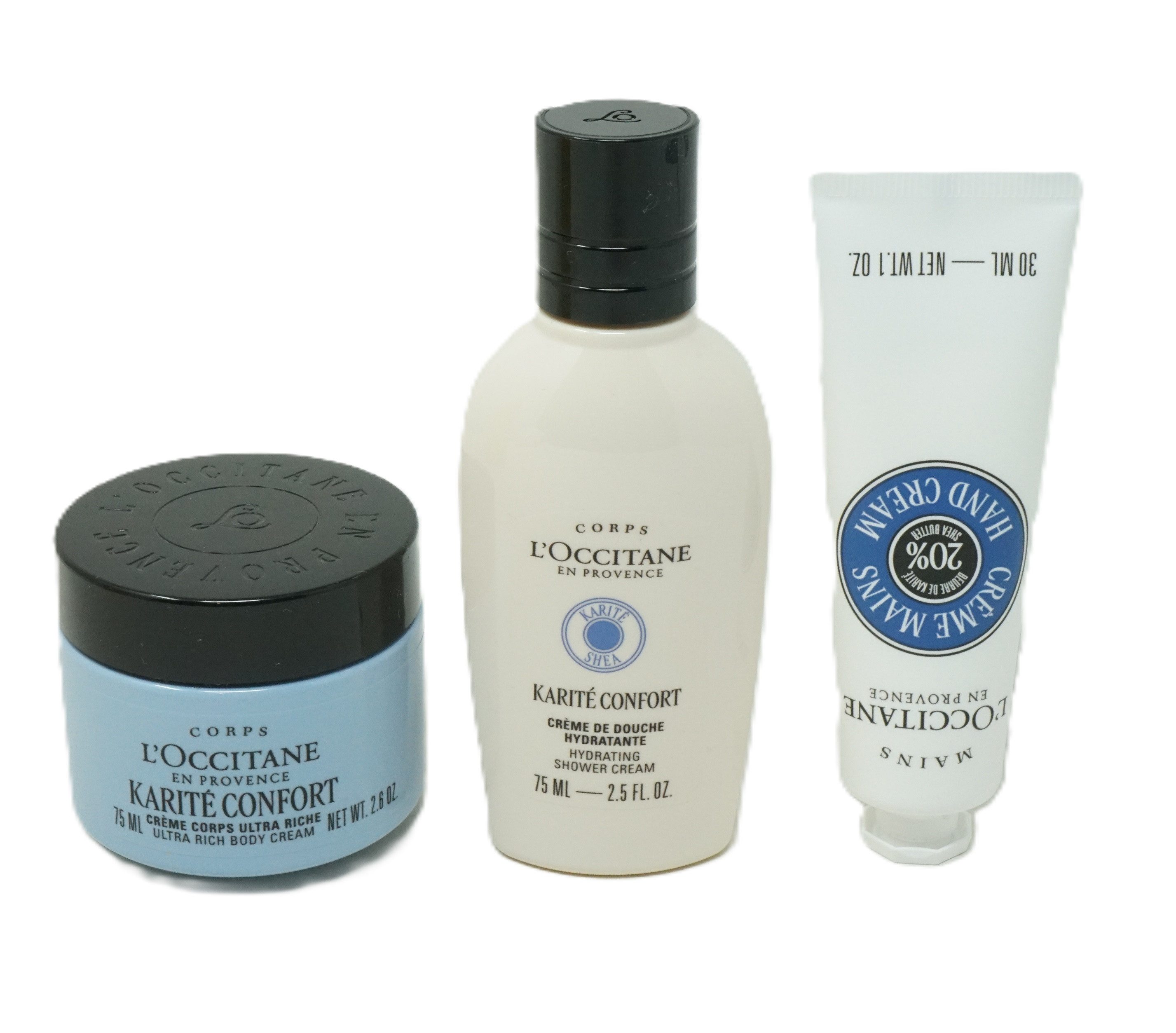 L'OCCITANE Hautreinigungs-Set L’Occitane Karite Confort Set Body Cream 75ml