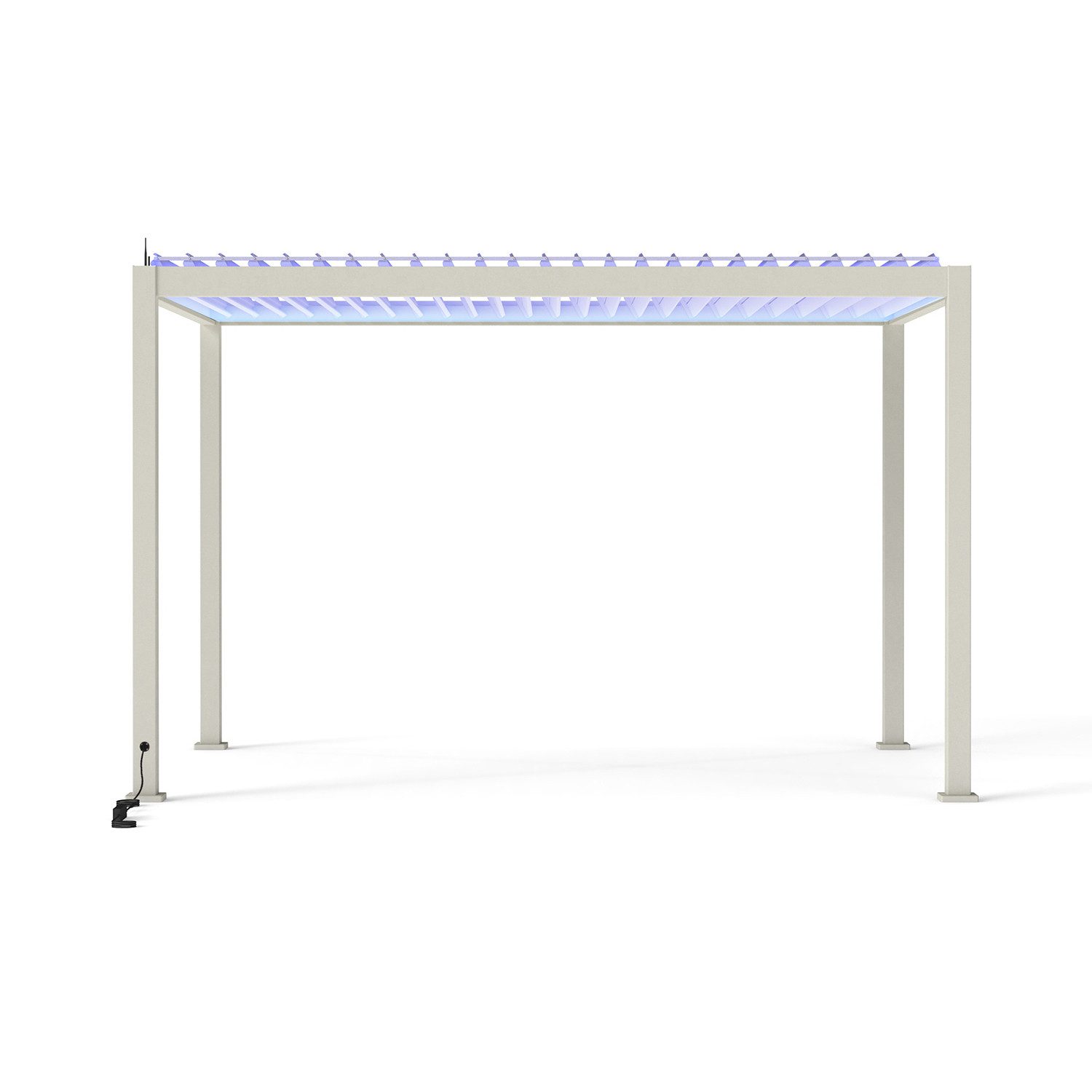 Mirador Pergola 111DA Elektrische Pergola mit Lamellendach, BxTxH: 300x400x250 cm, (Packung, 1-tlg), LED-Beleuchtung und App-Steuerung