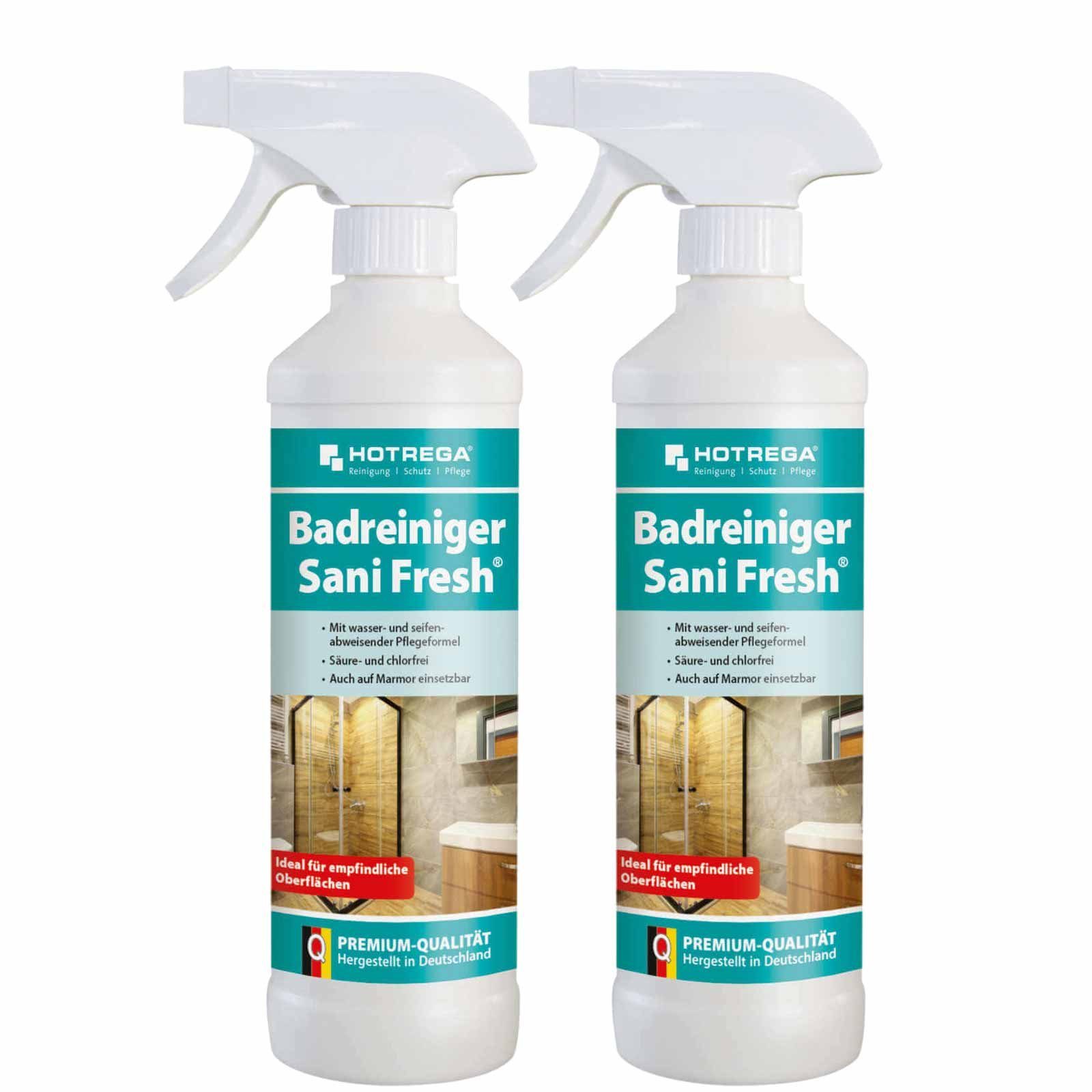 HOTREGA® Очиститель ванной комнаты Sani Fresh Sanitär Reiniger Kalklöser Kalkreiniger 500ml Очиститель ванной комнаты