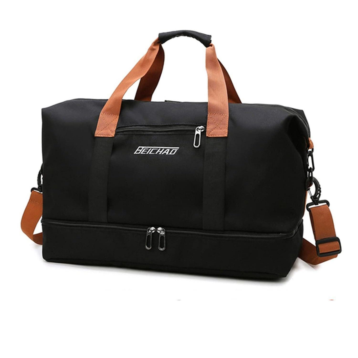 Vornix Reisetasche Fitnesstasche,Sporttasche,Große Umhängetasche mit Schuhfach&Nassfach (Atmungsaktiv, wasserdicht, verschleiBfest, groBes Fassungsvermogen), Schultergurt, für Yoga, Schwimmen, Tourismus, Fitness