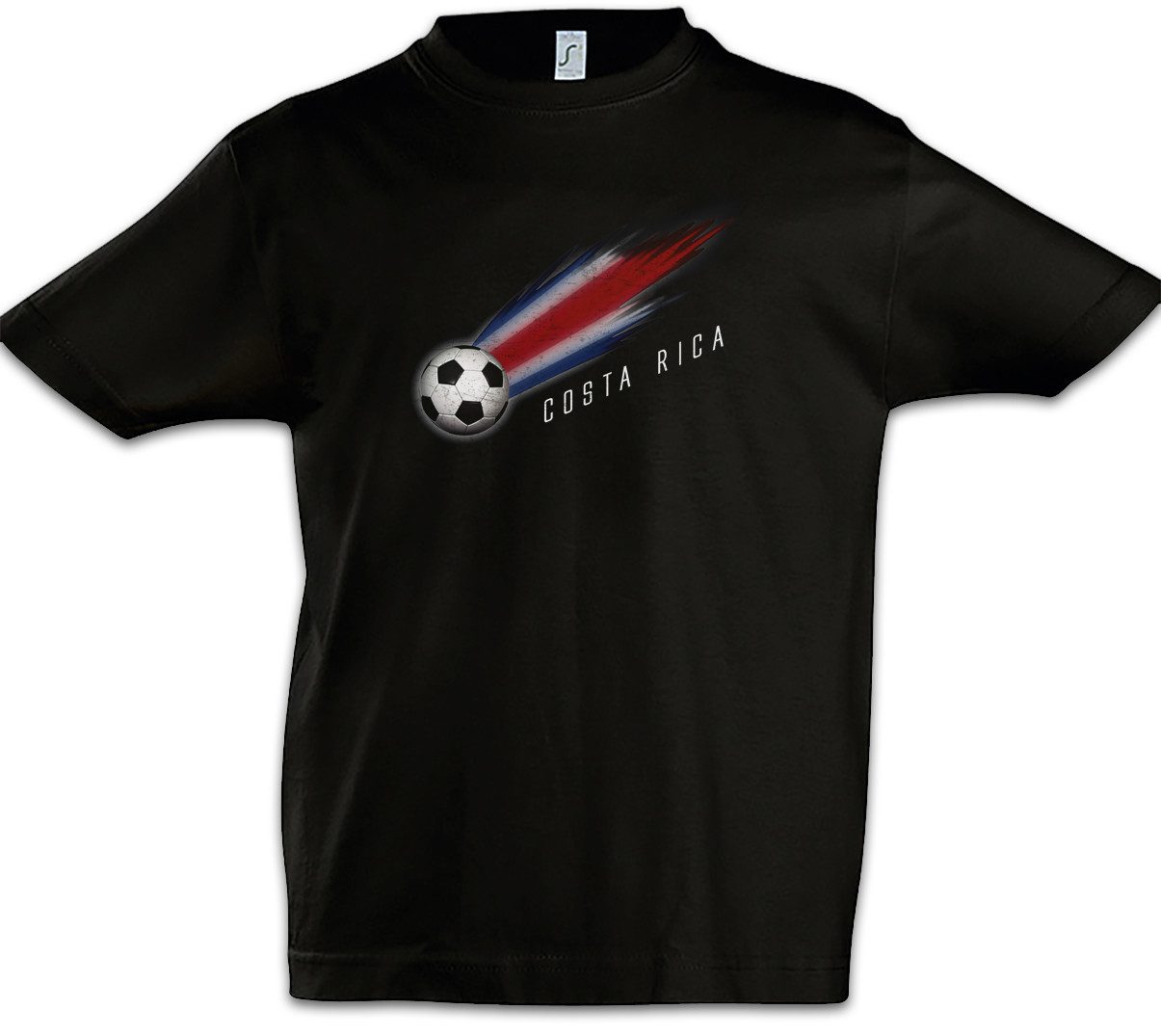 Print-Shirt Costa Rica Football Comet I Kinder T-Shirt Costa Rican Ricanisch