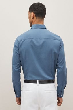 Next Langarmhemd Bügelleichtes Slim Fit Button-down-Oxfordhemd (1-tlg)