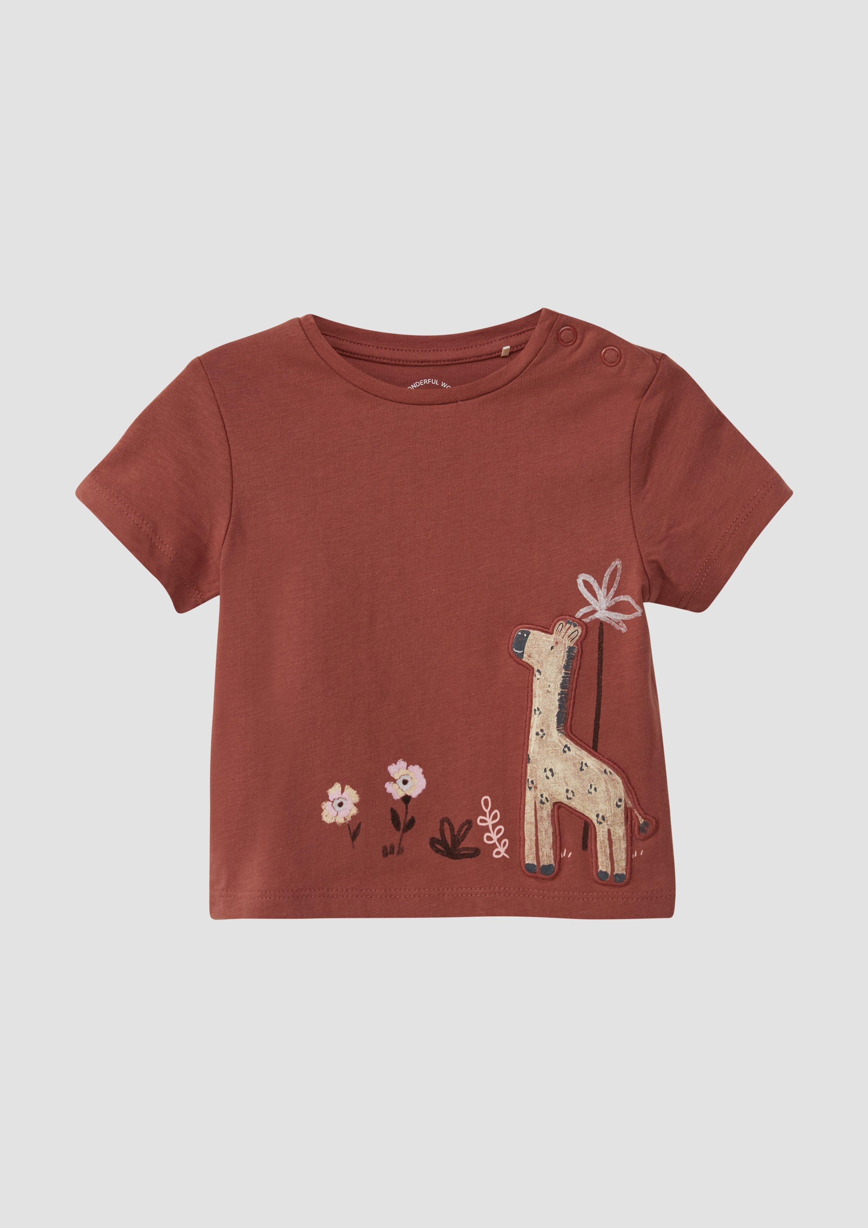 s.Oliver Kurzarmshirt T-Shirt aus Baumwolle mit günstig online kaufen