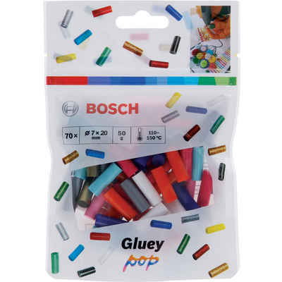 BOSCH Heißklebestift Gluey-Klebesticks, POP-Farb-Mix, Ø 7mm x 20mm