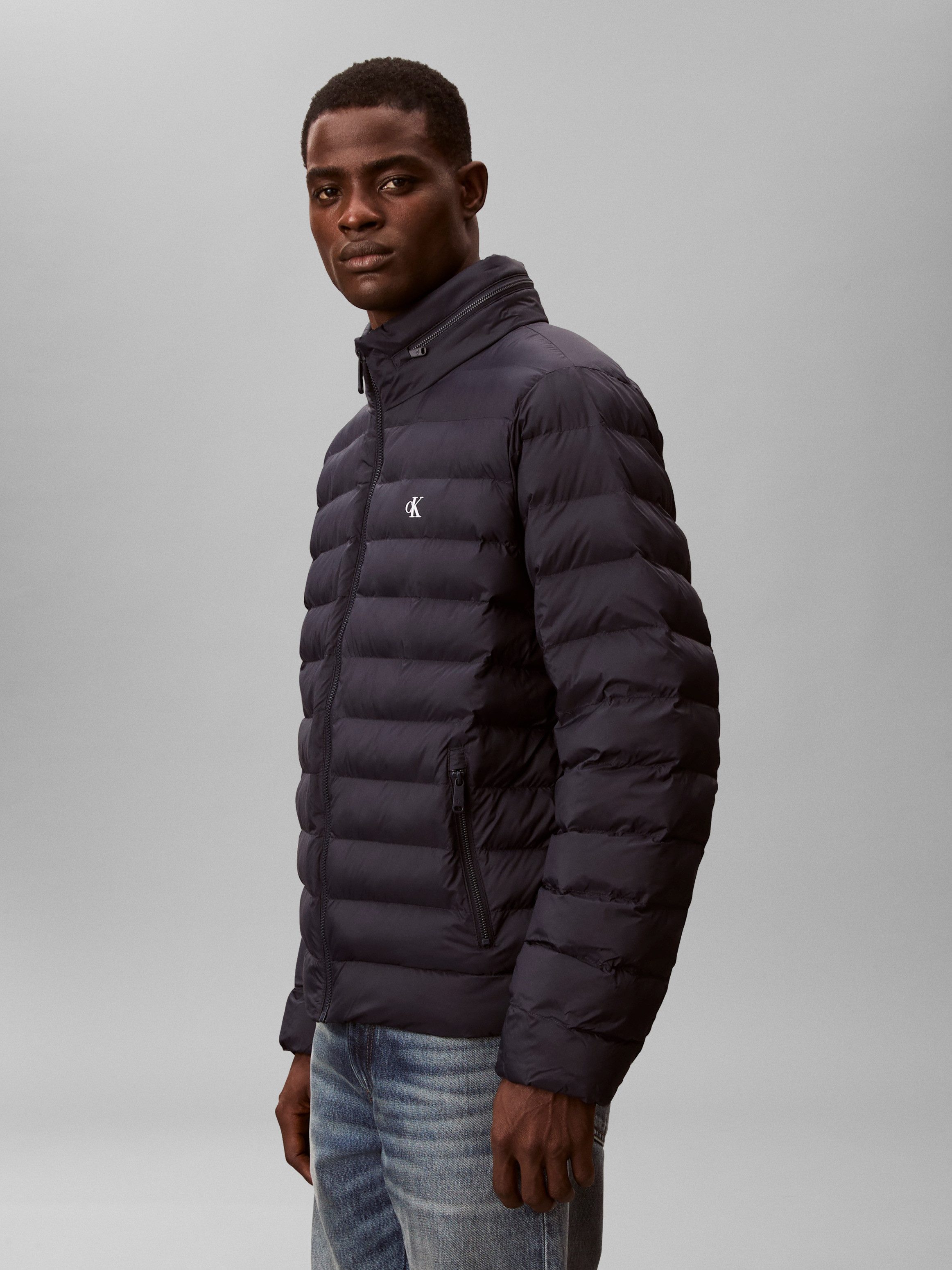 Calvin Klein Jeans Steppjacke Regular fit mit Kapuze im Kragen
