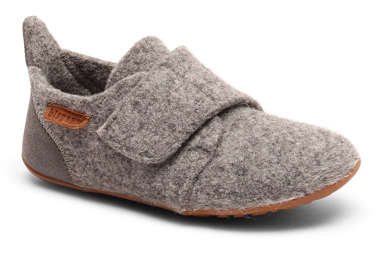 Bisgaard Bisgaard Casual Wool Hausschuh Schlupfschuh, Klettschuh mit Lammwolle gefüttert