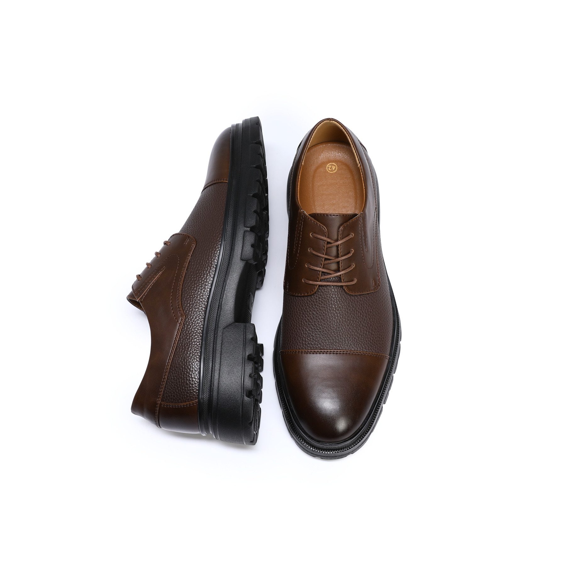 Allthemen Schnürschuh Herren Schnürschuhe Business Sneaker für Büro Freizeit Anzugschuhe – Bild 5 von 5