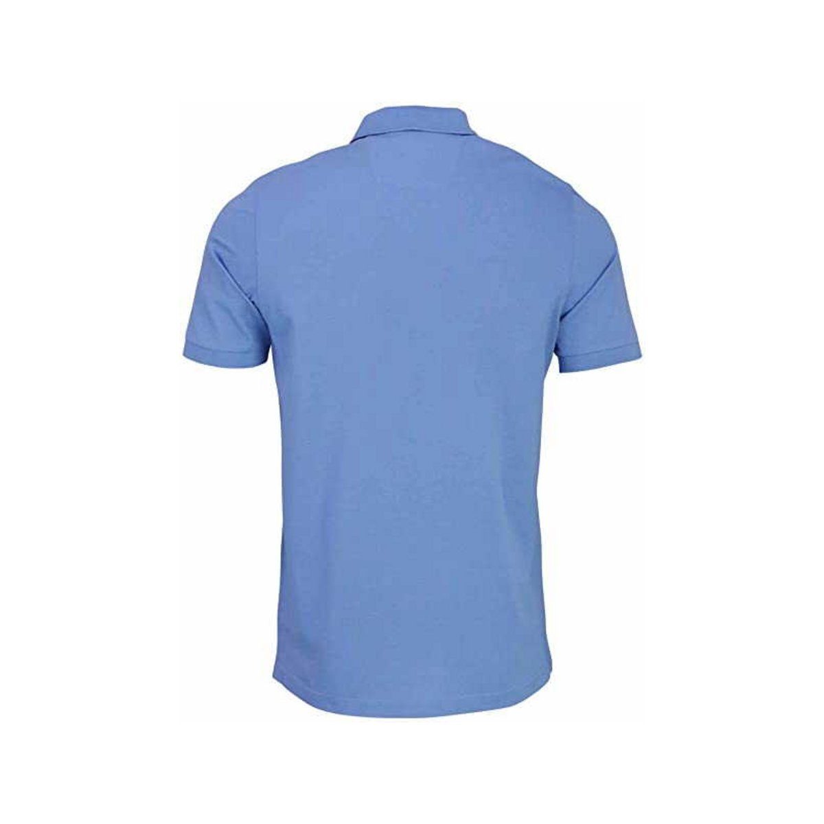 OLYMP Poloshirt blau Modern fit (1-tlg)