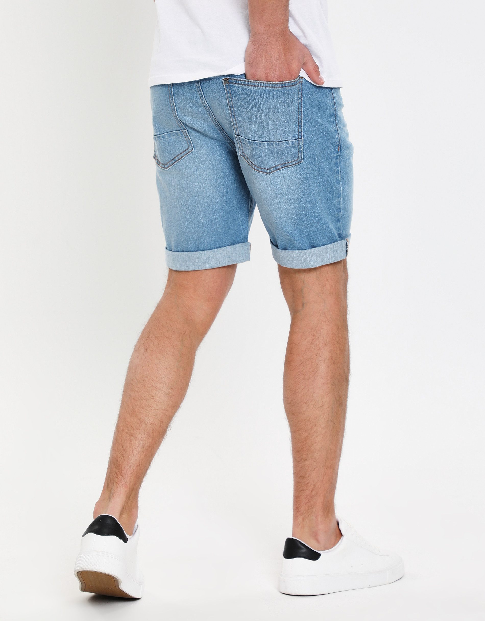 Threadbare Shorts in tollem Jeans-Look