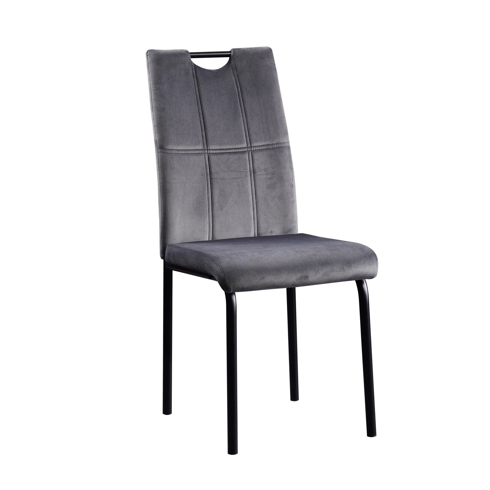 HTI-Living Esszimmerstuhl Stuhl Denton Velvet Grau günstig online kaufen