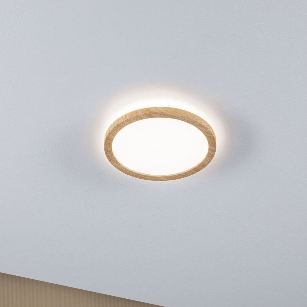 Paulmann LED Deckenleuchte LED Panel Atria in Natur und Weiß 11,2W 850lm IP44 4000K rund, keine Angabe, Leuchtmittel enthalten: Ja, fest verbaut, LED, 4000, Deckenlampe, Deckenbeleuchtung, Deckenlicht