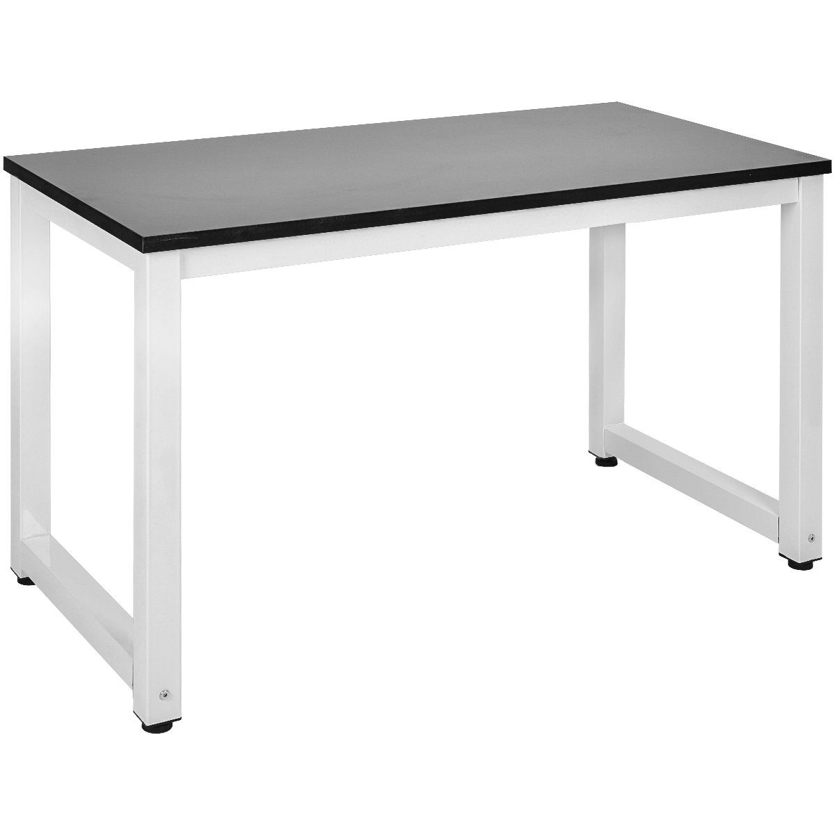 Aufbau Fangqi 75x120x60cm,schwarz office), Optik Walnuss Bürotisch einfacher Tisch,ideal Natur für Laptoptisch home Stahlgestell das / PC Schreibtisch / Weiß (Computertisch /