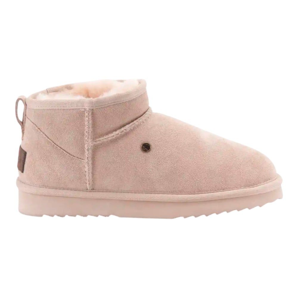 Winterschuhe Durack Suede Boot (Merino-Schafwolle) blush rosa Damen Winterstiefel