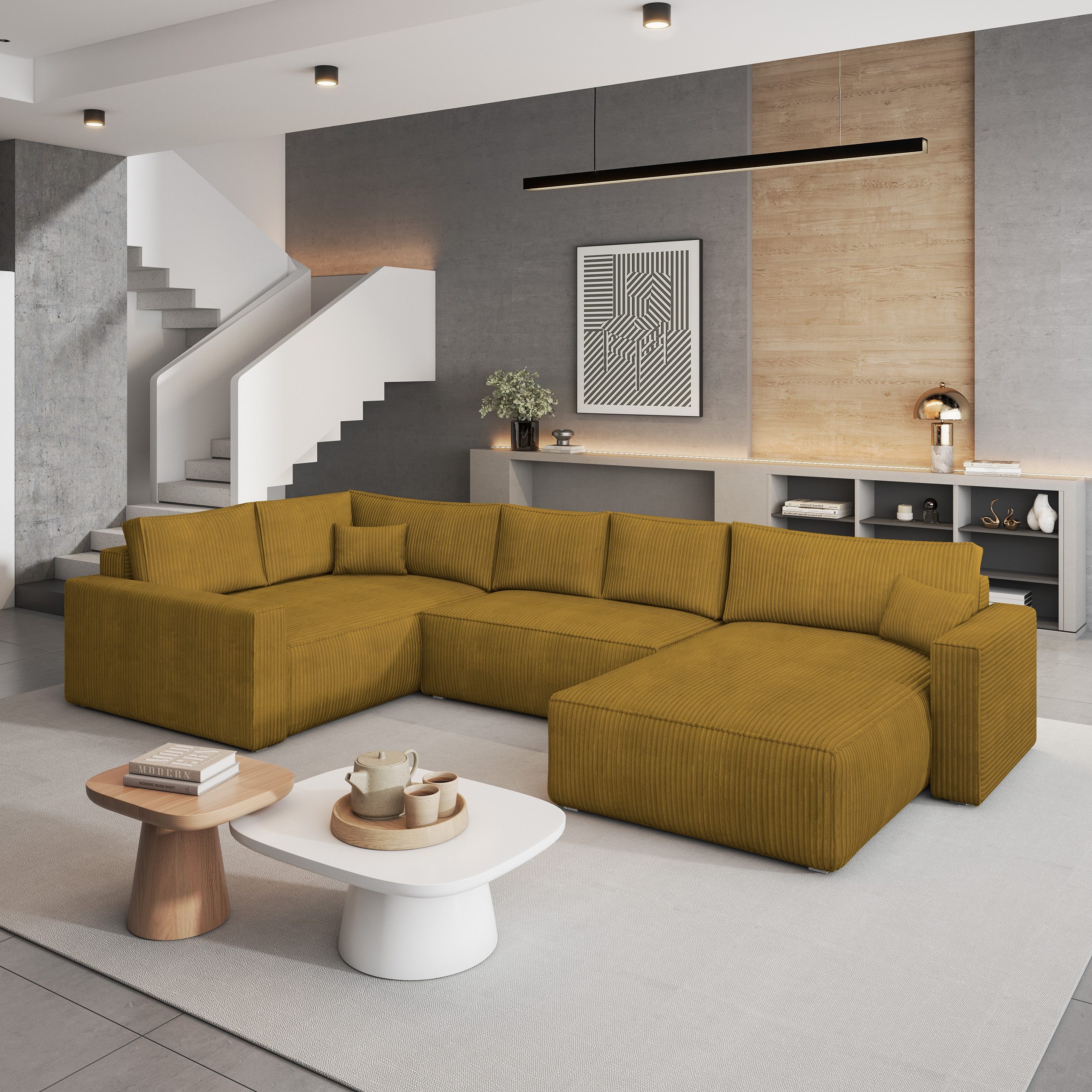 Masseno Ecksofa VELAMI mit Schlaffunktion U-Form, günstig online kaufen