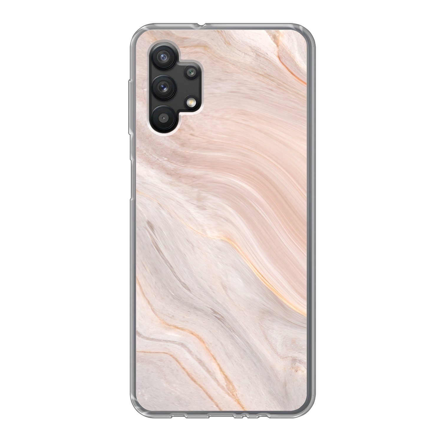 MuchoWow Handyhülle für Samsung Galaxy A32 5G Marmor - Muster - Pastell - Abstrakt - Marmo, Smartphone-Bumper, Print, Handy Schutzhülle Dünn