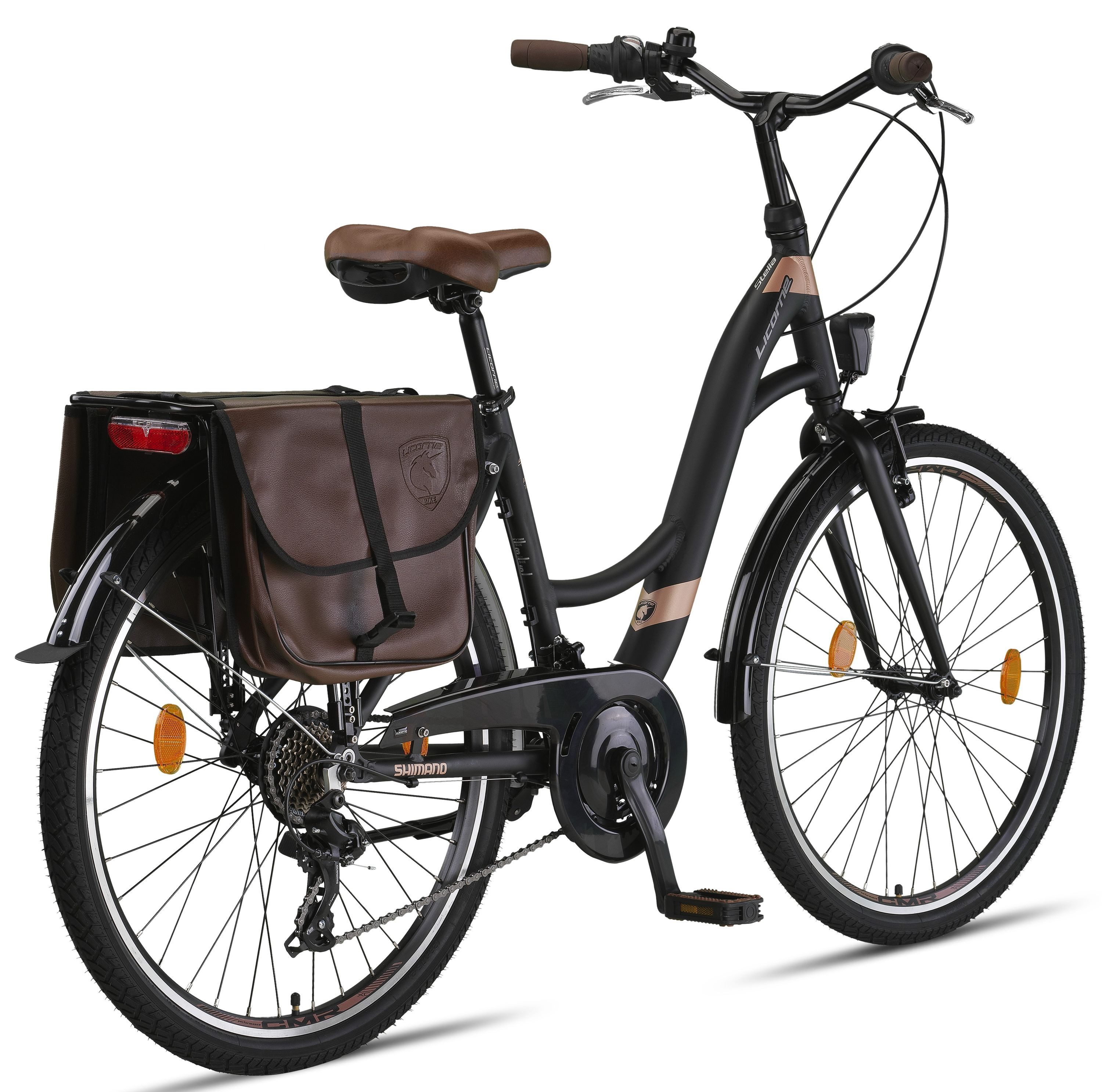 Licorne Bike City Bike Licorne Bike Stella Plus Premium City Bike in inches Aluminum Bicycle