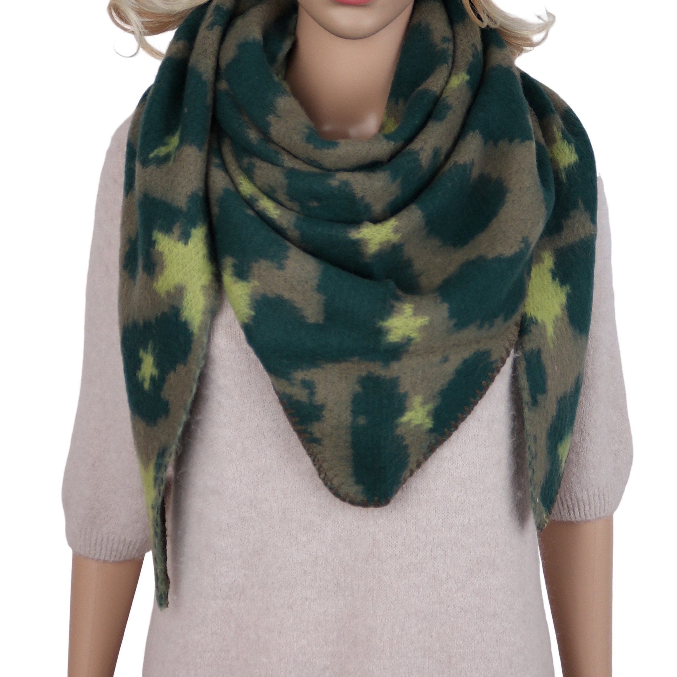 MIRROSI Dreieckstuch Damen weiches Viskose Tuch 80x170 cmmit Leo-Muster, (Neue Kollektion Herbst/Winter 2026), mit Leo-Muster, Animal-Print