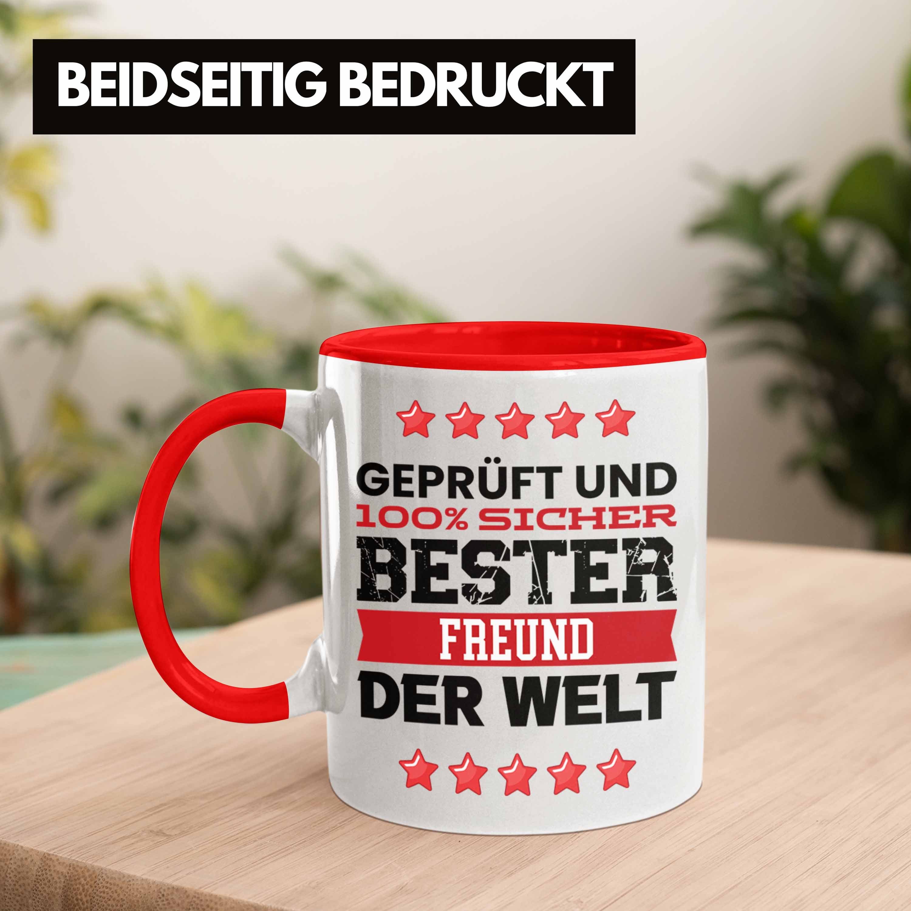 Tasse Tasse - Bester für Trendation Welt Geschenk Freund G Der Trendation Rot Freund Bester