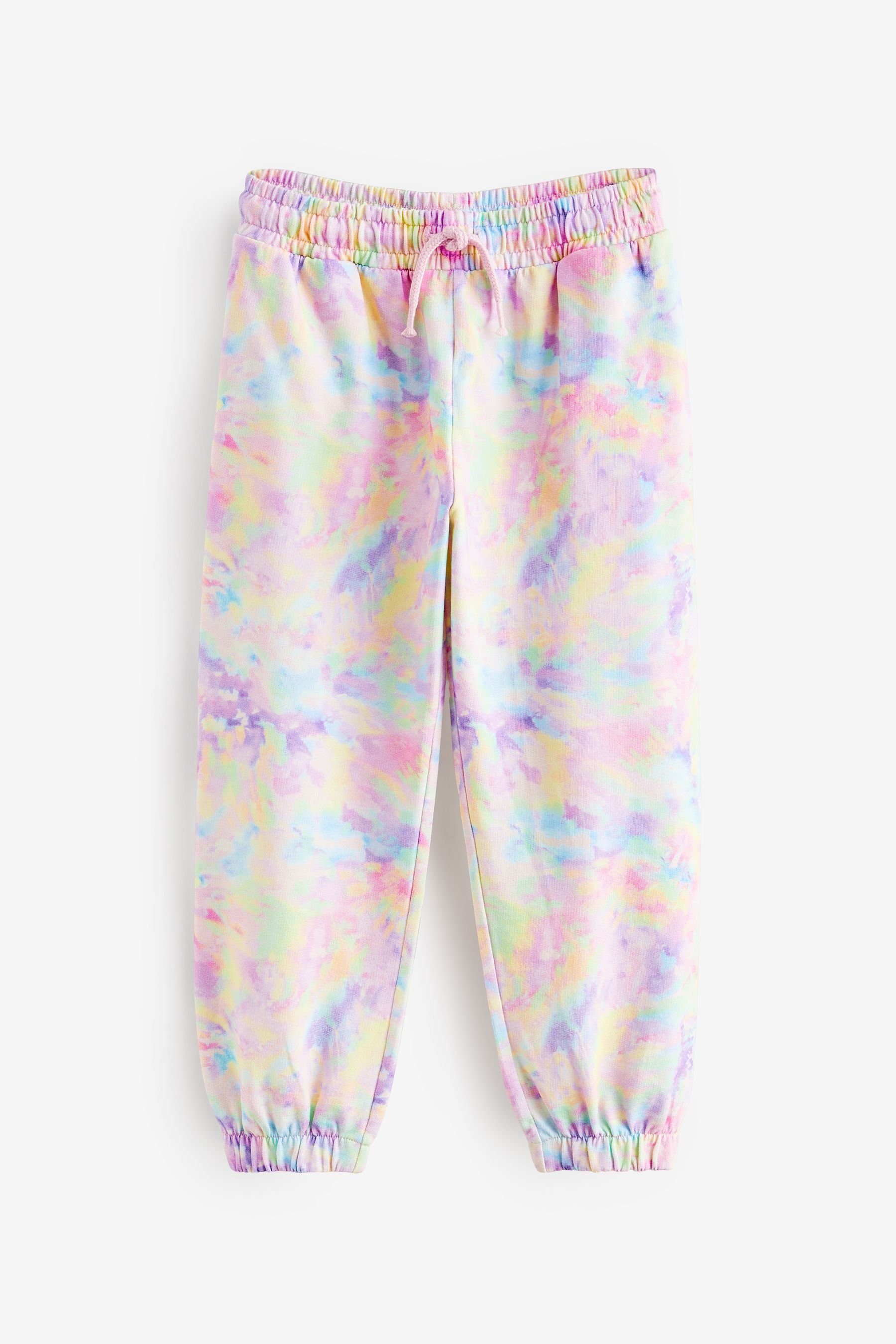 Printed Jogginghose Pink Multi Fit Tie der 90er-Jahre im Dye Oversized (1-tlg) Next Jogginghose Stil