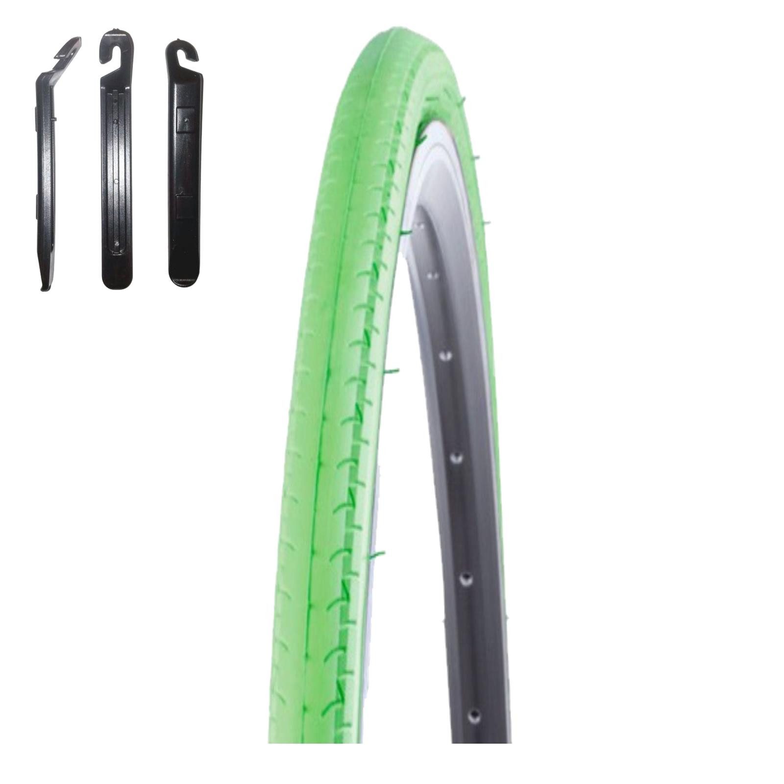 maxxi4you Fahrradreifen 1 x Kenda K-196 Kontender 28 x 1,10 (26-622) Grün inkl. Reifenheber