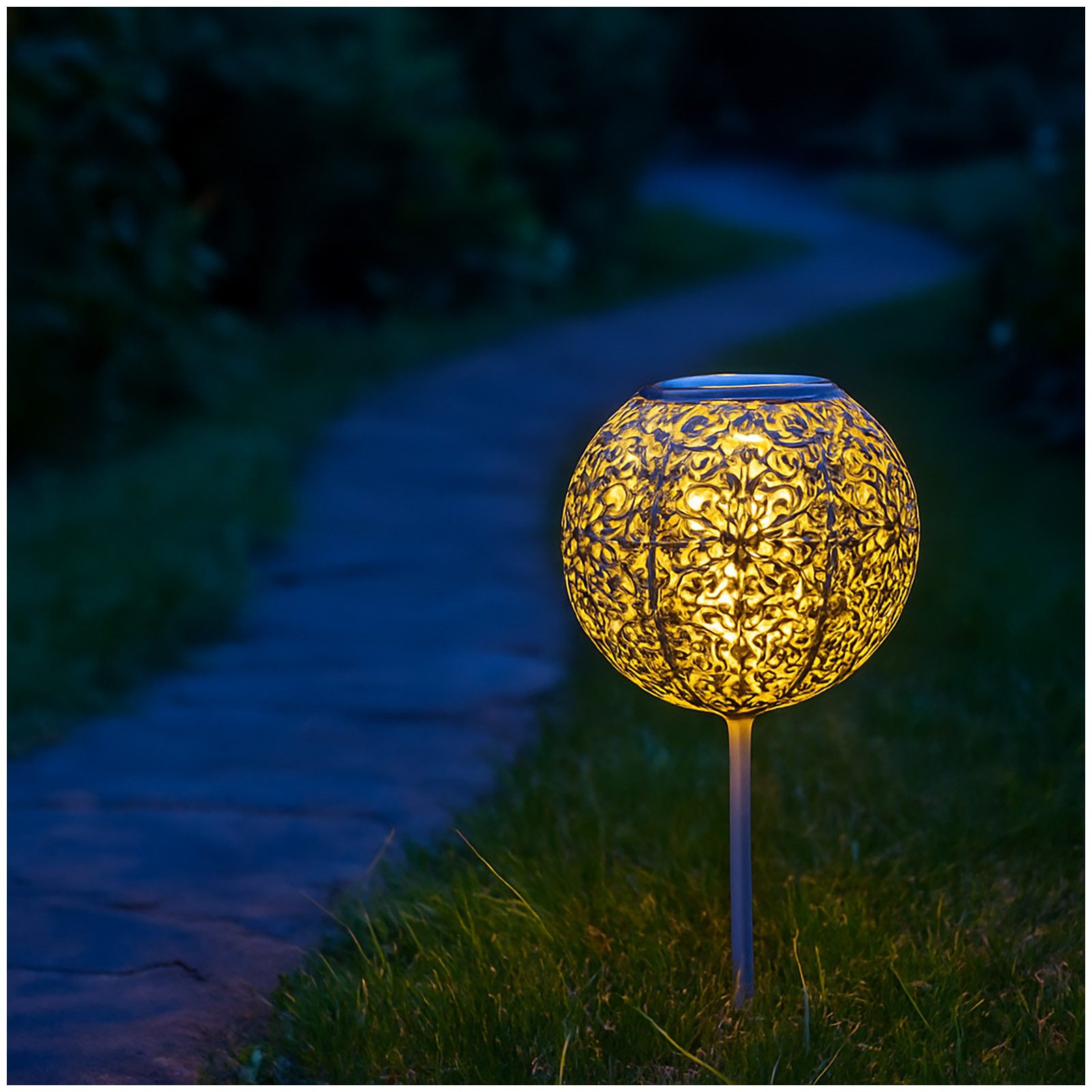 HTI-Living LED Solarleuchte Solarstecker Fleur Antik günstig online kaufen