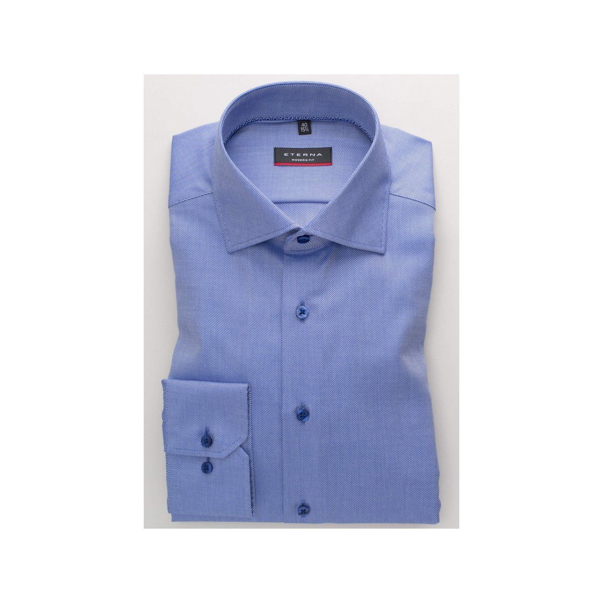 (1-tlg., keine Angabe) Businesshemd Eterna blau