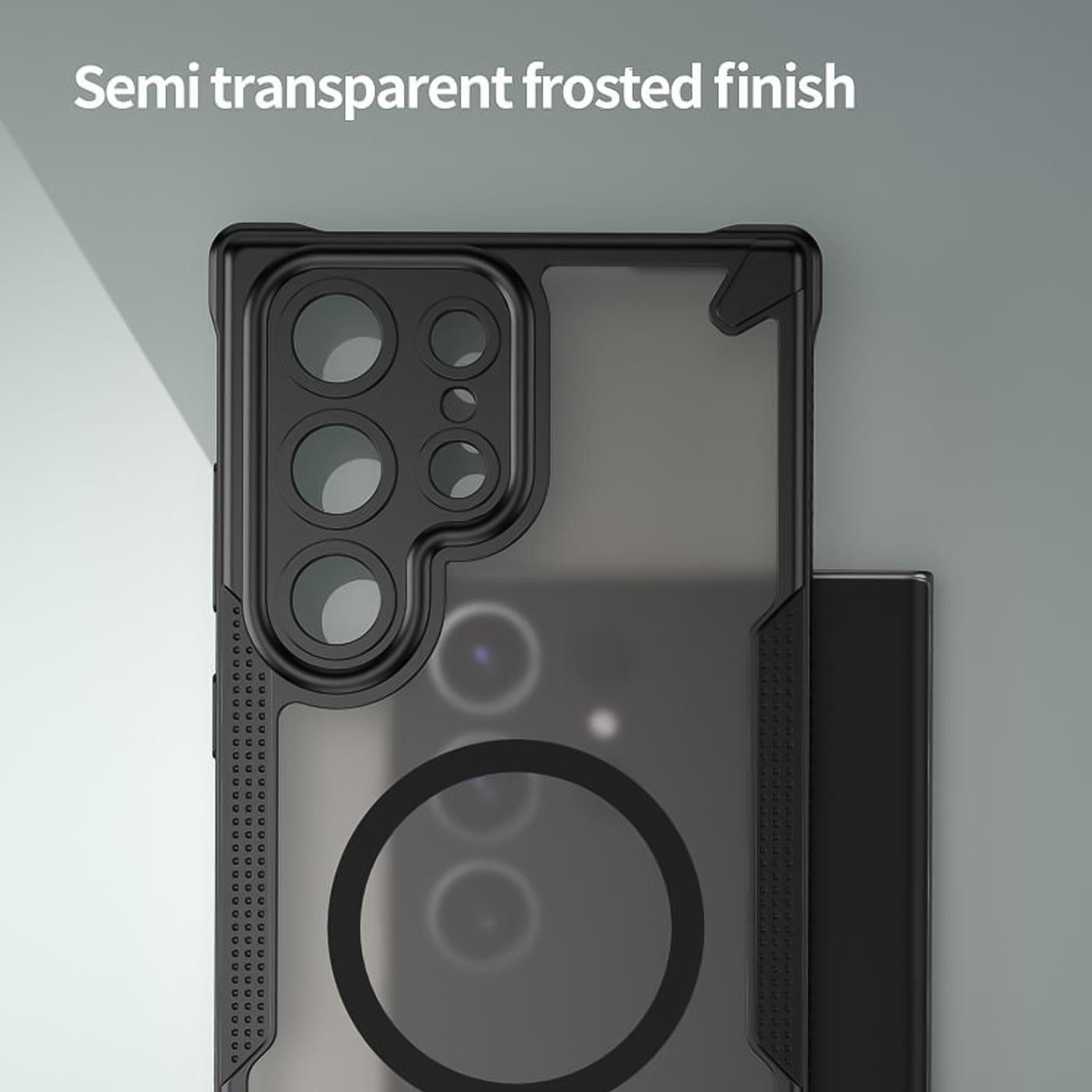 CoolGadget Handyhülle Defender Series Handy Hülle für Samsung Galaxy S22 Ultra 6,8 Zoll, Magsafe TPU Schlicht Robust Schutzhülle für Galaxy S22 Ultra Hülle – Bild 5 von 5