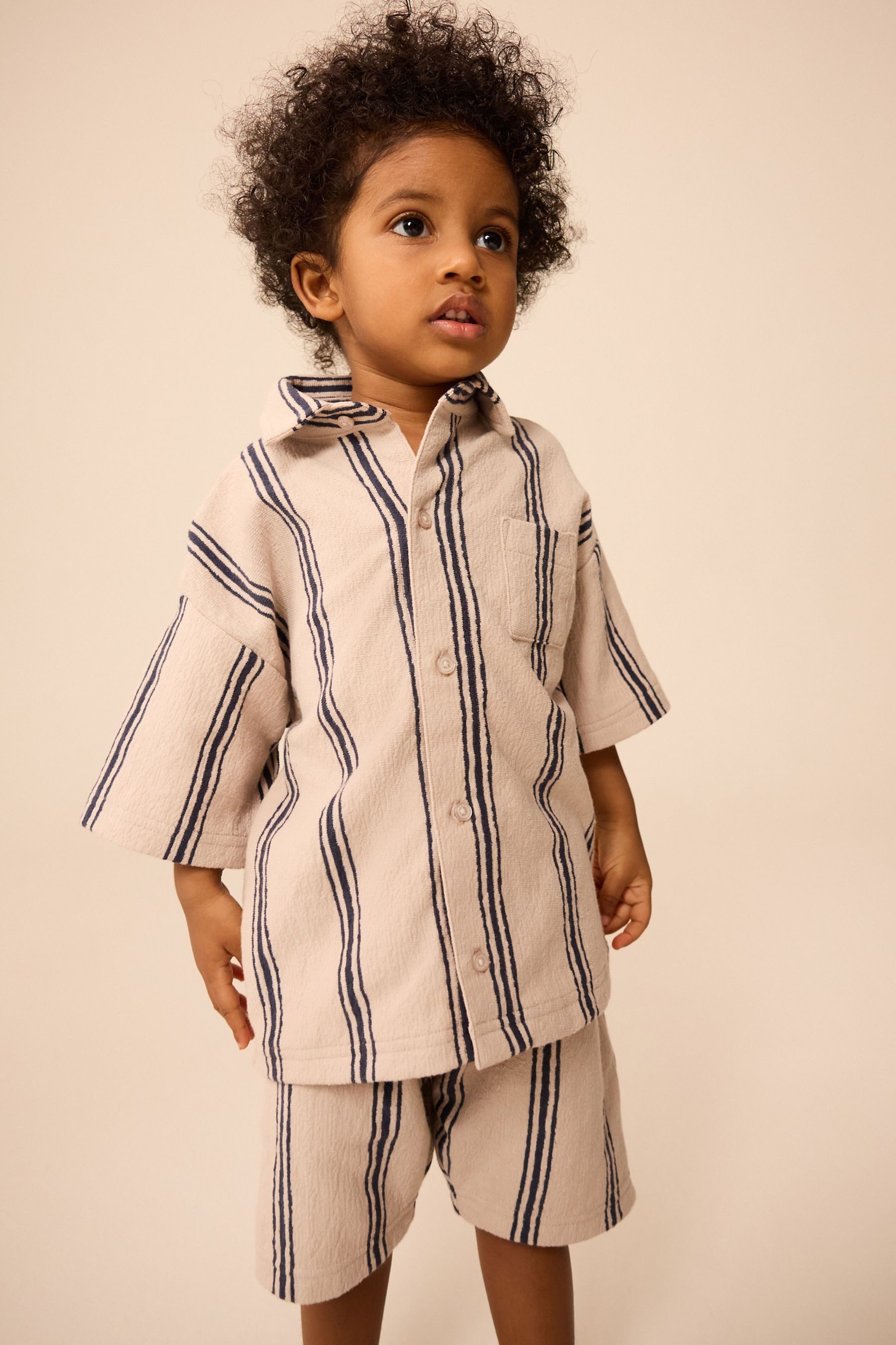 Next T-Shirt & Shorts Kurzarmhemd und Shorts aus 100 % Baumwolle, Set (2-tlg)