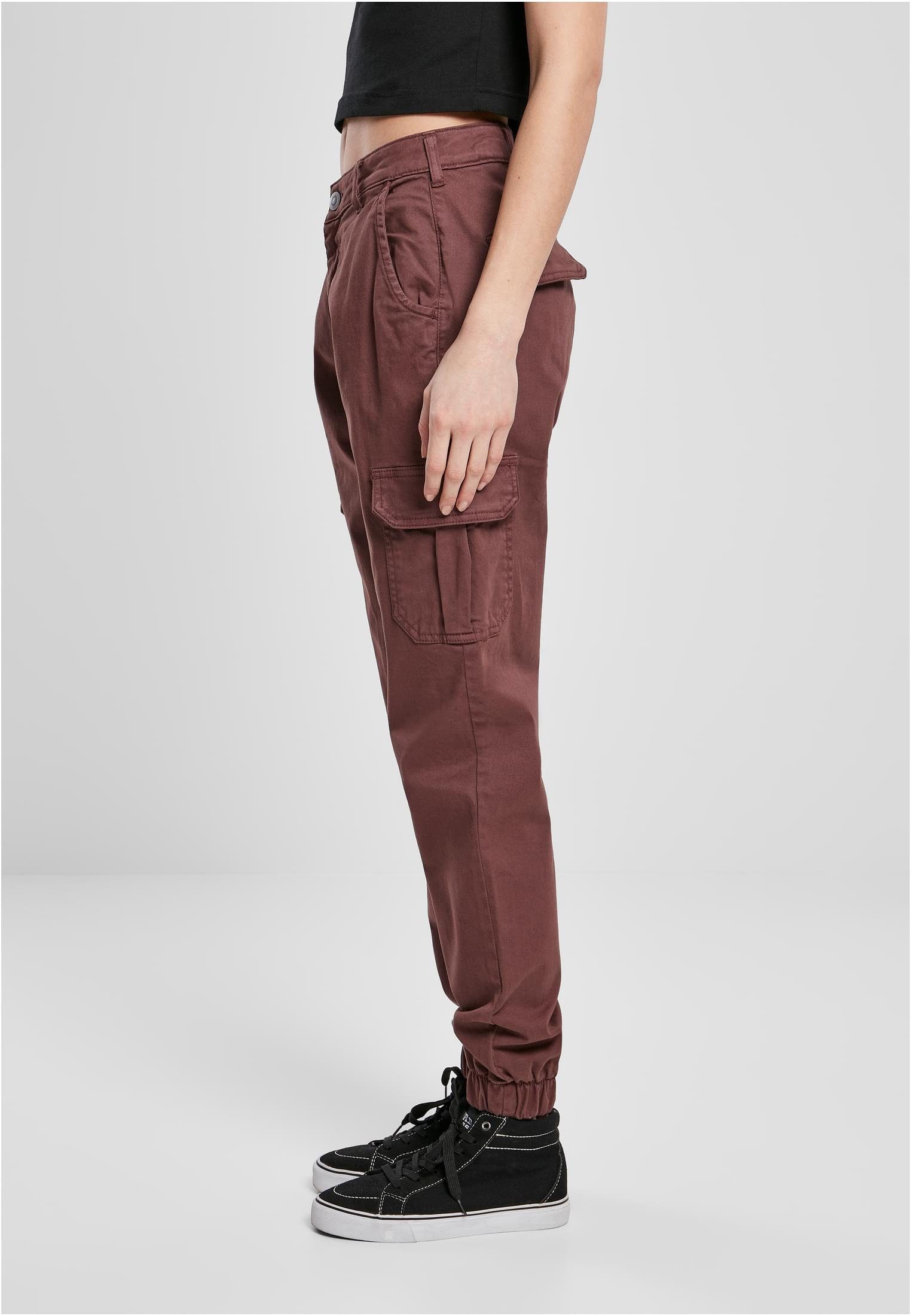 (1-tlg) CLASSICS cherry Cargohose Pants Waist Cargo High Ladies Damen URBAN