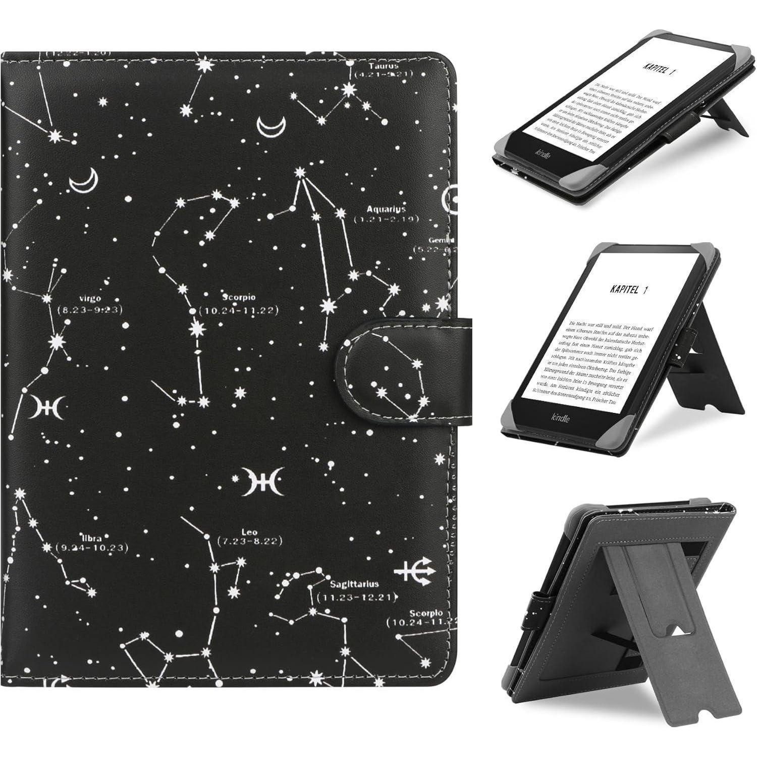 LuxusKollektion E-Reader-Hülle Schutzhülle Universal eReader eBook 6 6,8 Zoll Leder Constellation