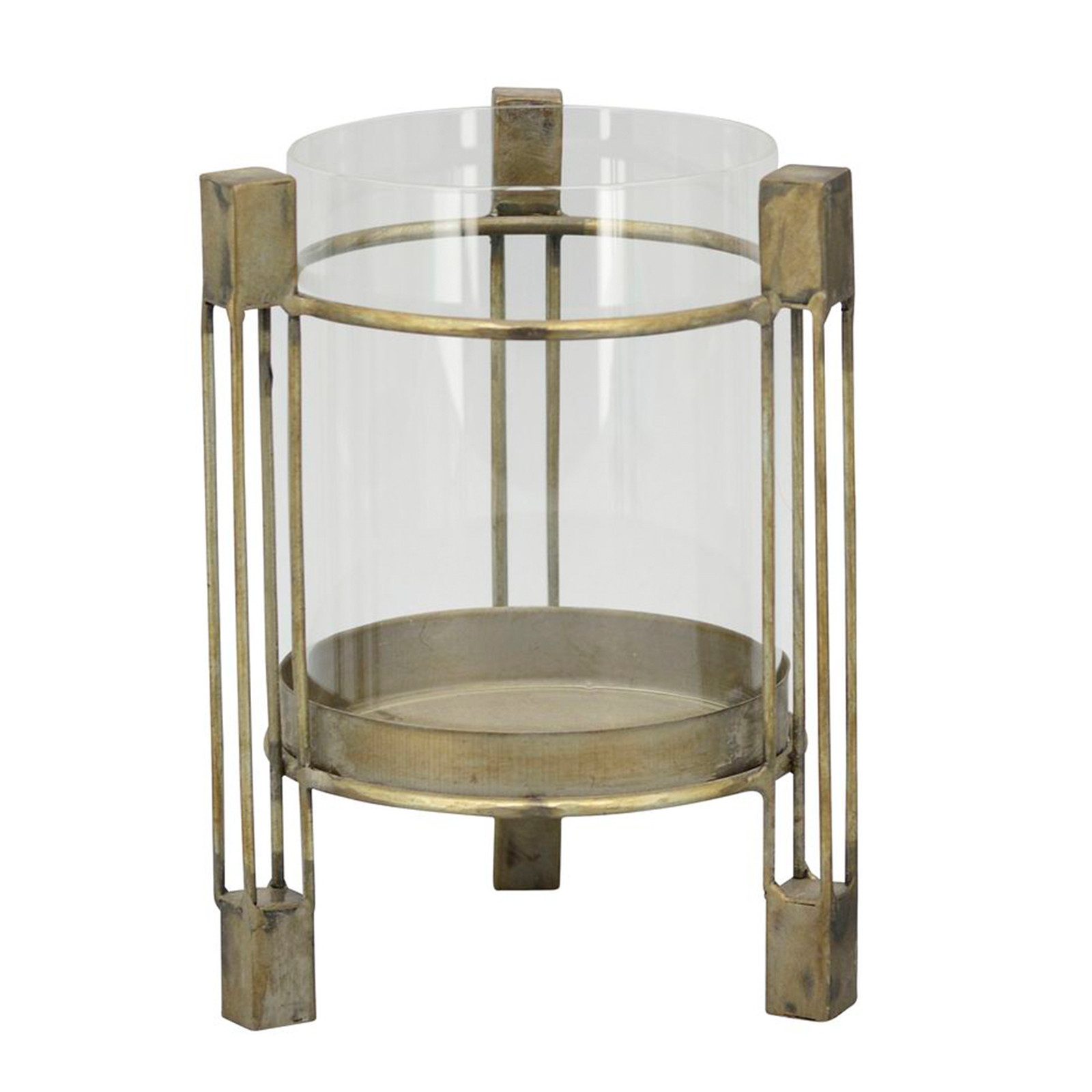 Exner GmbH Garten- & Wohnaccessoires Windlicht Windlicht Sobre - Metall/Glas - 16x16x22 cm