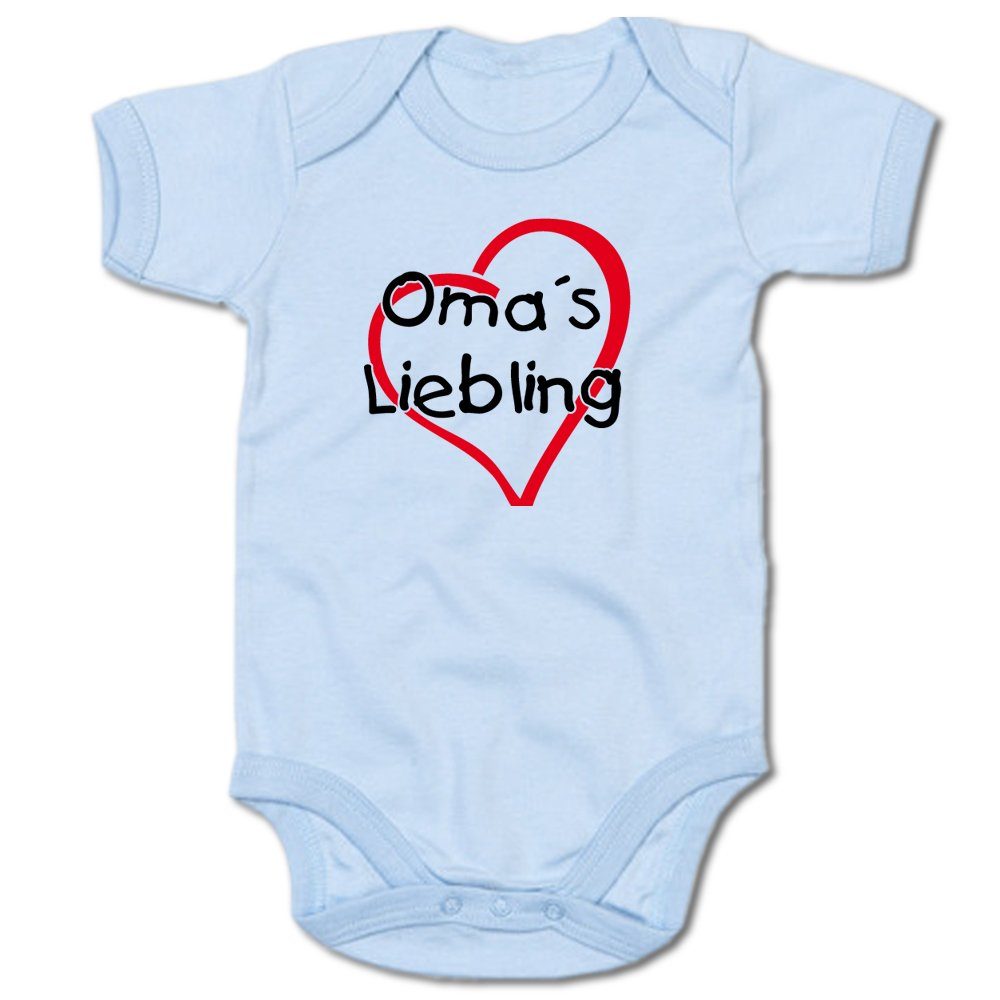 G-graphics Kurzarmbody Oma´s Liebling Baby Body mit Spruch / Motiv / Aufdruck • für/von Oma & Opa