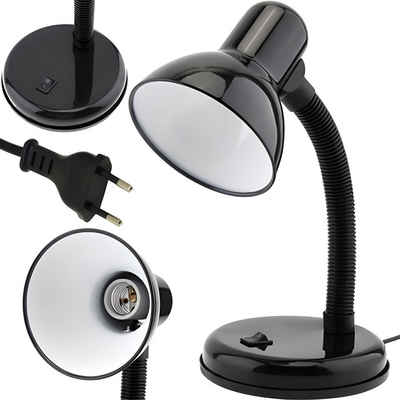 Retoo Tischleuchte Schreibtischlampe Tischlampe Nachttischlampe Tischleuchte E27 LED 40W, Klassisches Design, Extrem einfach zu bedienen, flexible und robuste
