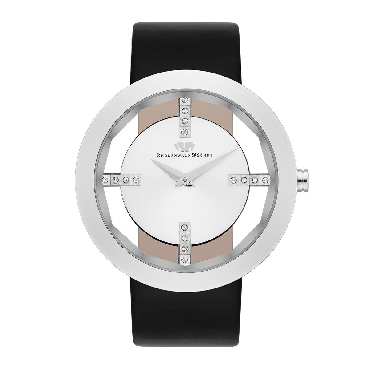 Rhodenwald & Söhne Quarzuhr Lucrezia silber, aus Edelstahl günstig online kaufen