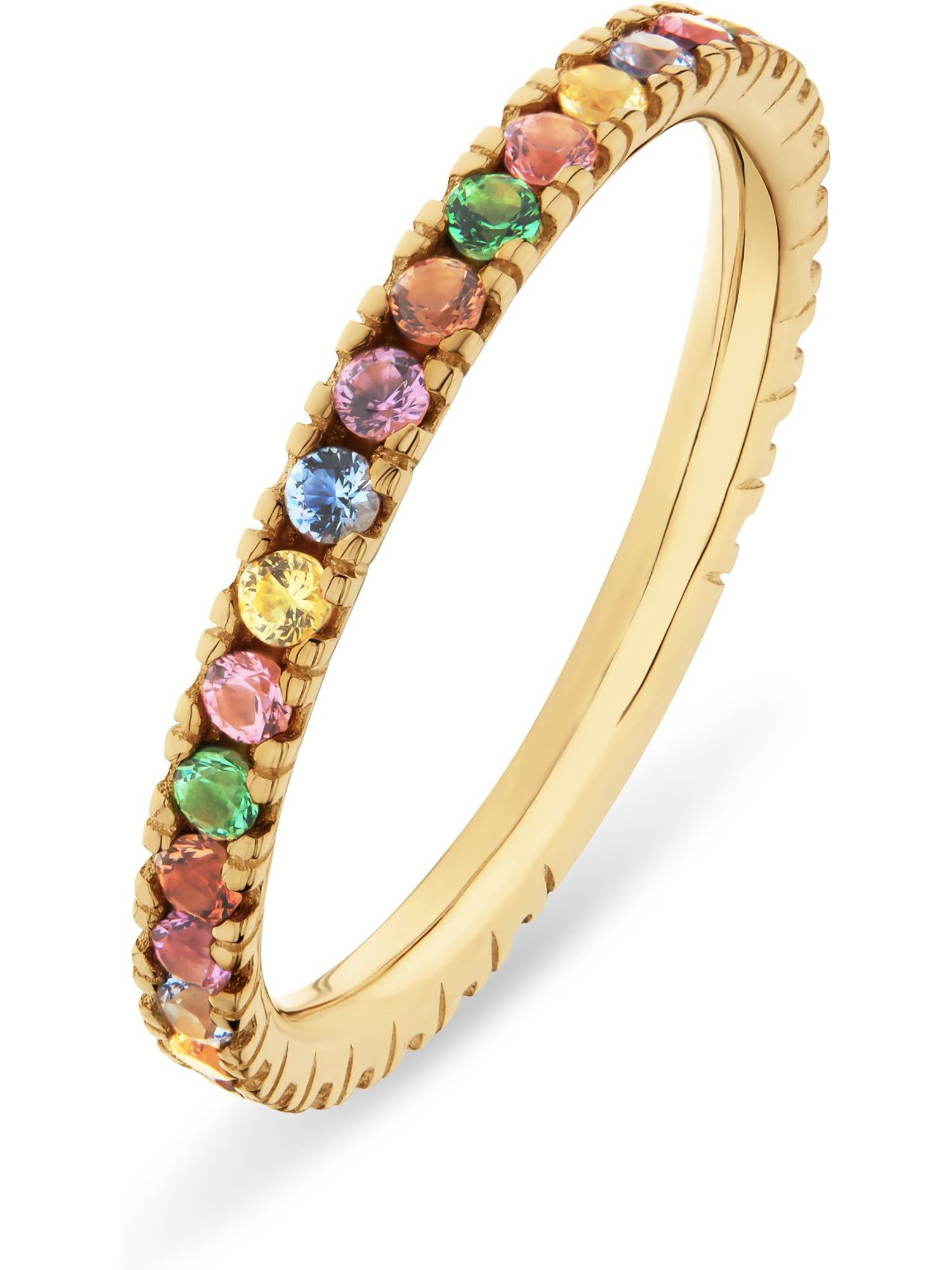 CHRIST Fingerring CHRIST Damen-Damenring 375er Gelbgold Zirkonia, Zirkonia günstig online kaufen