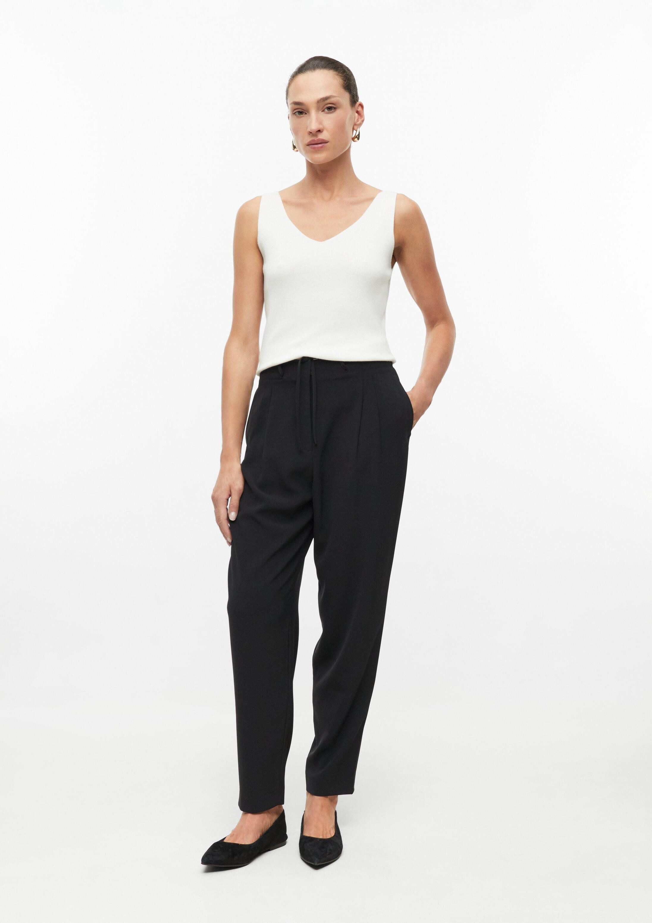 s.Oliver Jogginghose Hose Jogpants mit High Rise und Weitenregulierung