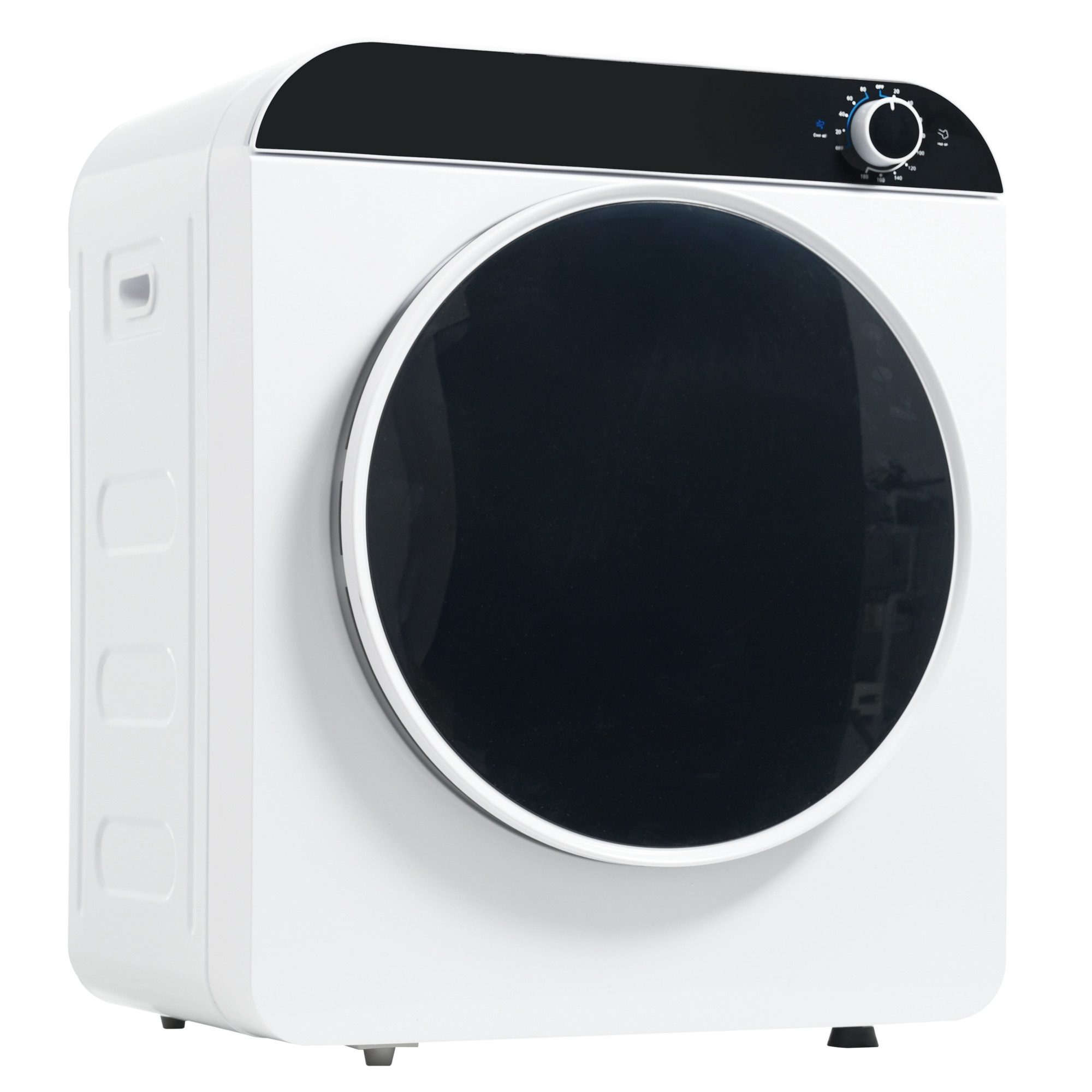 WHEELYOU Ablufttrockner ES309899WAA, Kompakter Wäschetrockner mit 6 Programmen, Timer & Kindersicherung