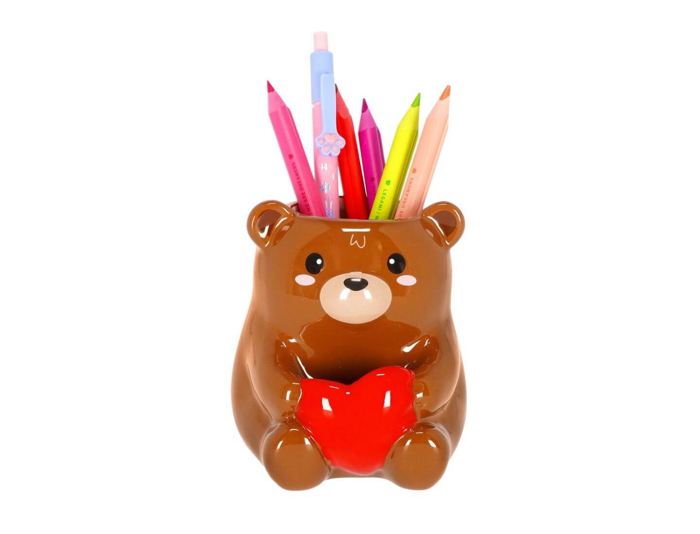 Legami Aufbewahrungsbecher Keramik-Stiftehalter - Teddy Bear - Desk Friends