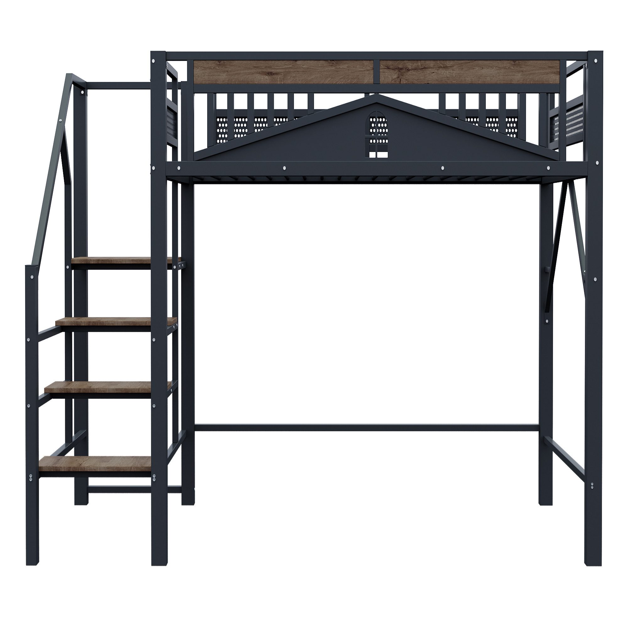 KLAM HOME Hochbett Metall-Hochbett 90 x günstig online kaufen