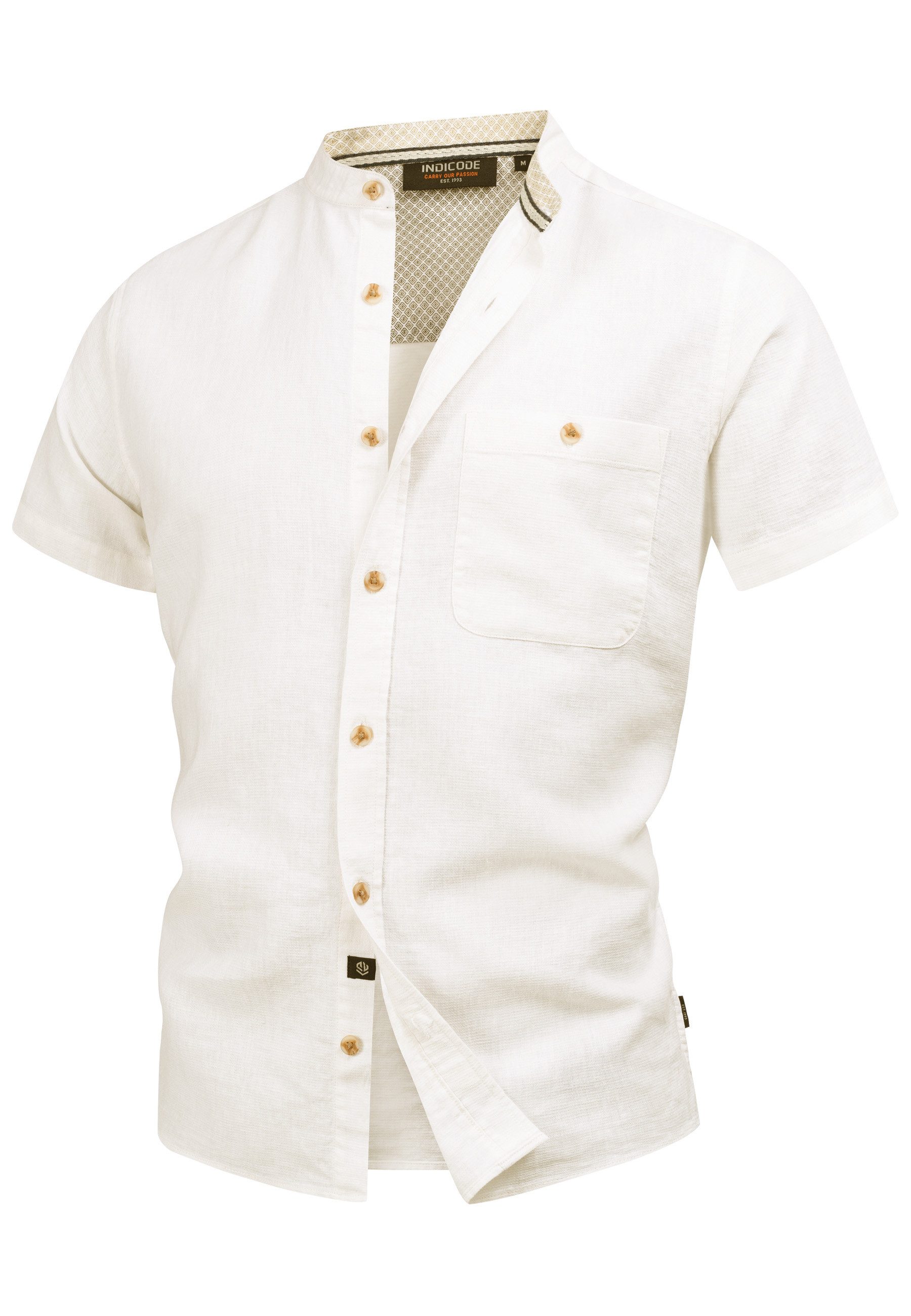 Indicode Kurzarmhemd Herren INHelmer Herrenhemd Kurzarm Kurzarm-Hemd in mod günstig online kaufen