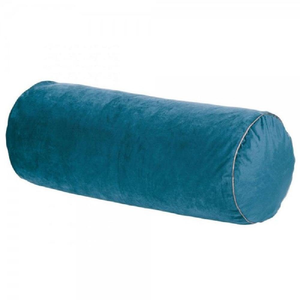 PAD Kissenhülle Kissenhülle Elegance für Nackenrolle Samt Aqua Blau (25x50cm)