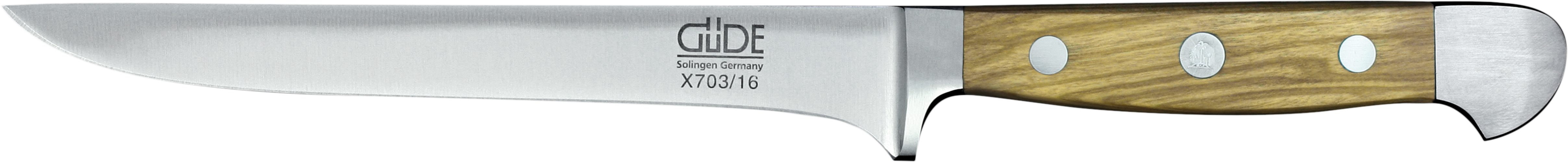 Güde Messer Solingen Ausbeinmesser Güde Alpha Ausbeinmesser 16cm, Olivenholz