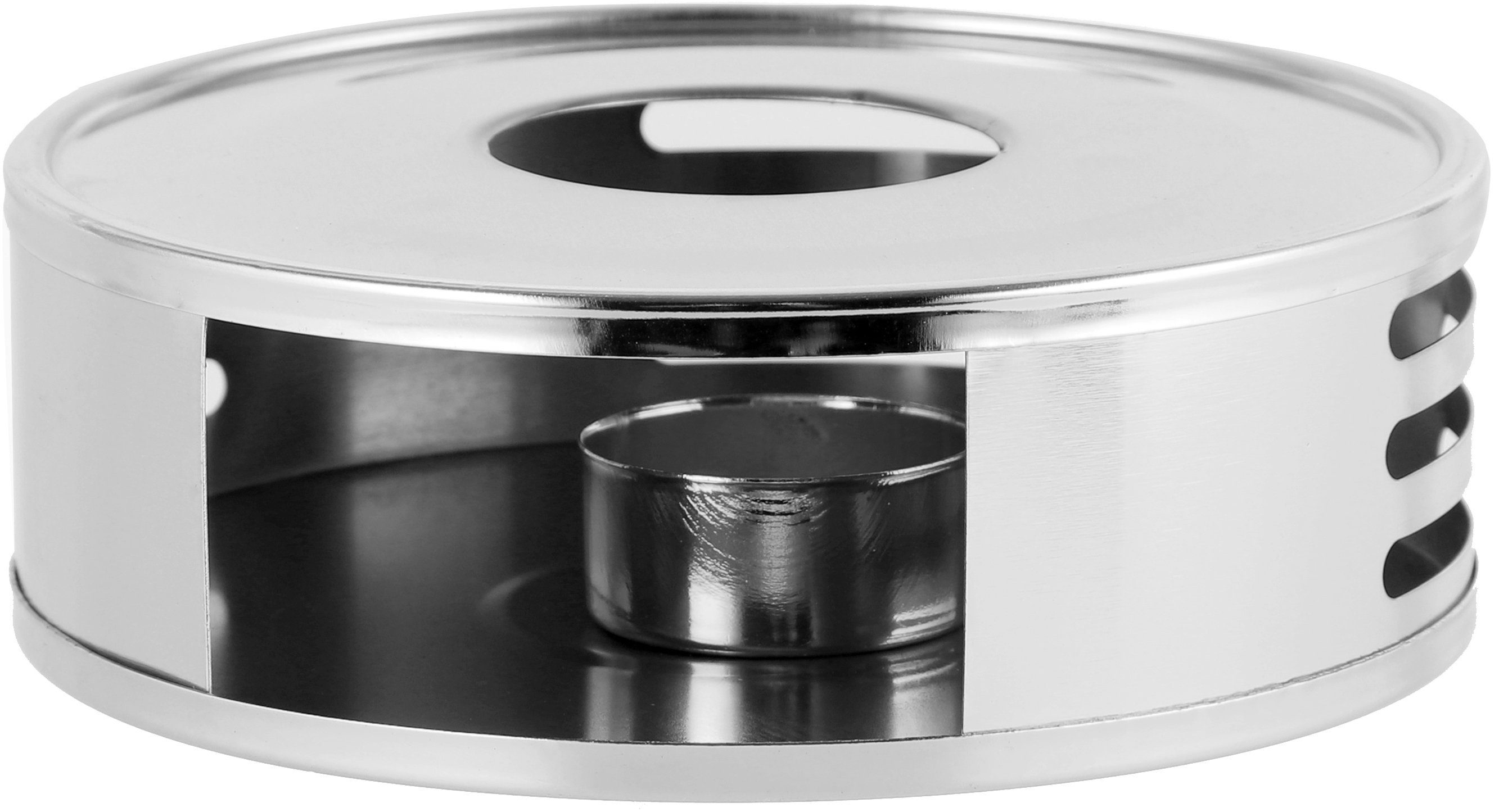 ECHTWERK Teestövchen, (1-tlg), Stövchen/ Teewärmer aus Edelstahl, runder Kaffeewärmer, 5 x 15 cm