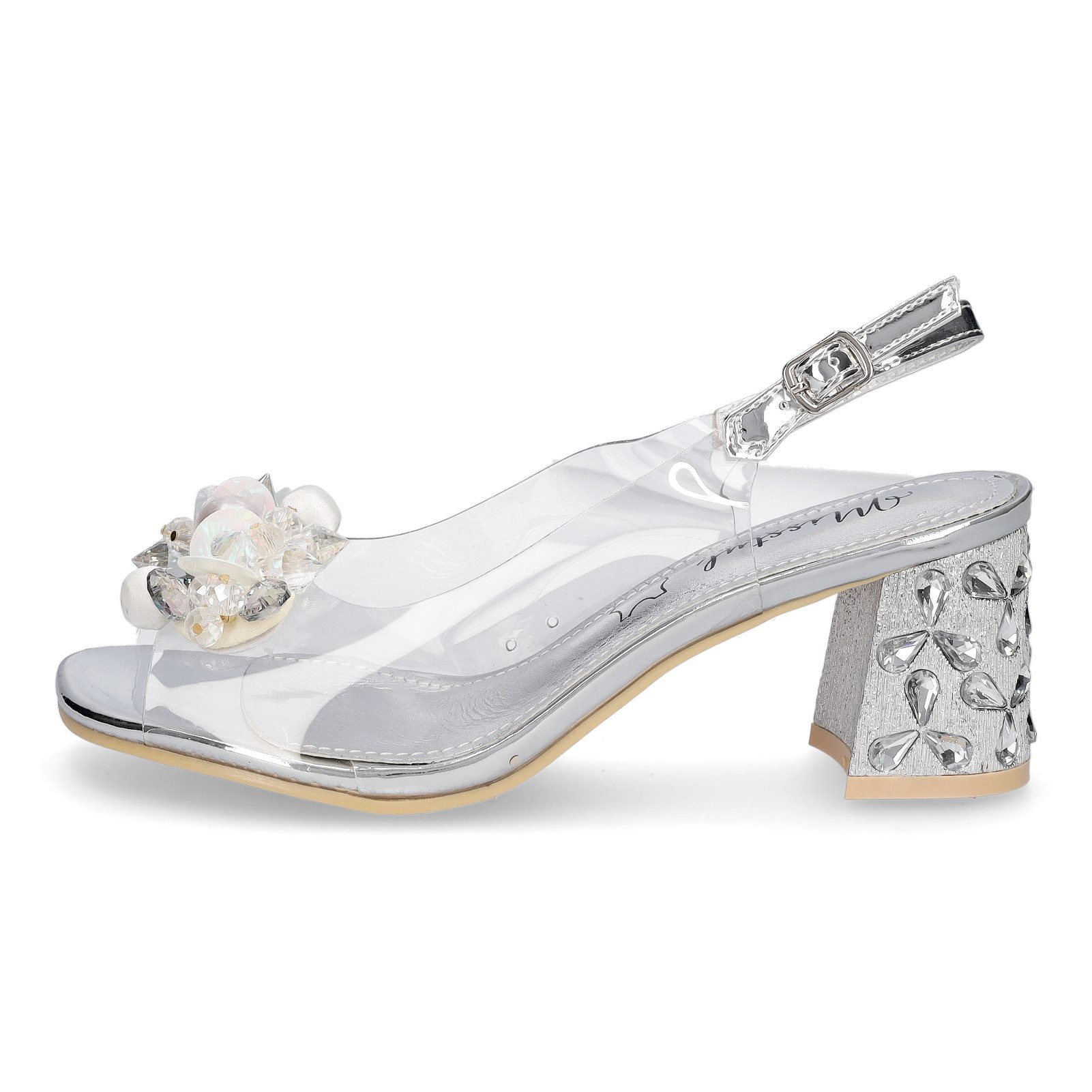 LAURA VITA Laura Vita Damen Sandalette silber Sandale